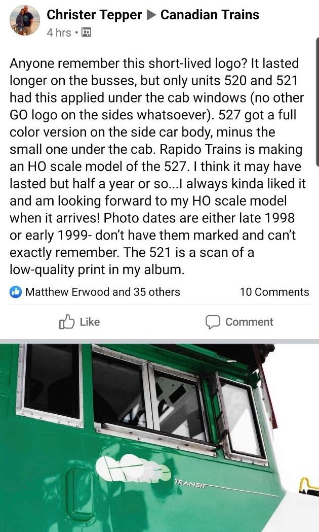 Fun Fact: The GO Transit brand was planned to be retired in the mid-2010's,  to be fully replaced with Metrolinx branding, this was cancelled after the  decision that the GO Transit brand