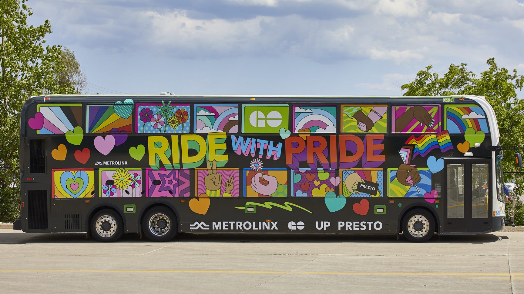 Metrolinx unveils new bus wrap ahead of Toronto Pride parade