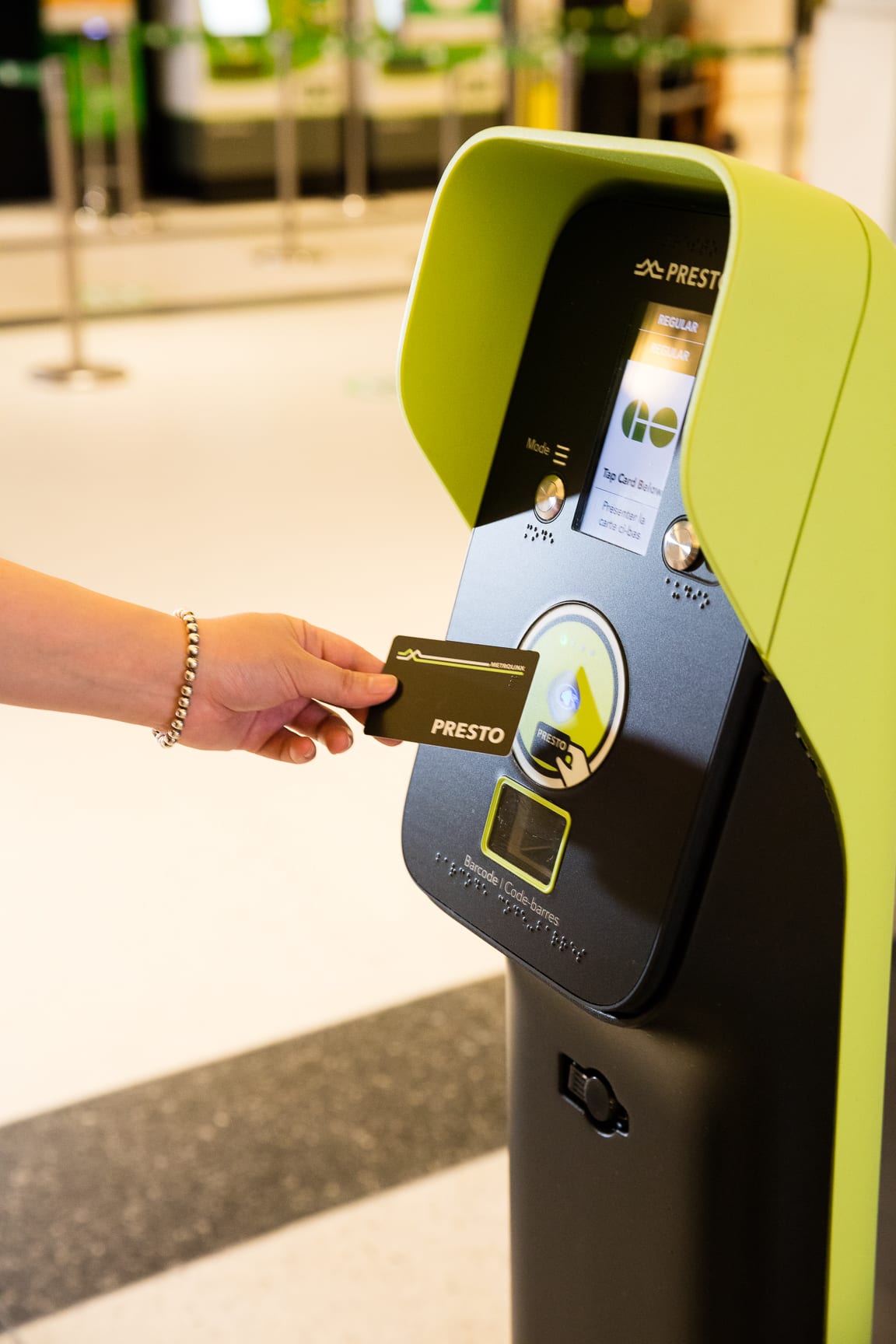 Presto device in the York Concourse