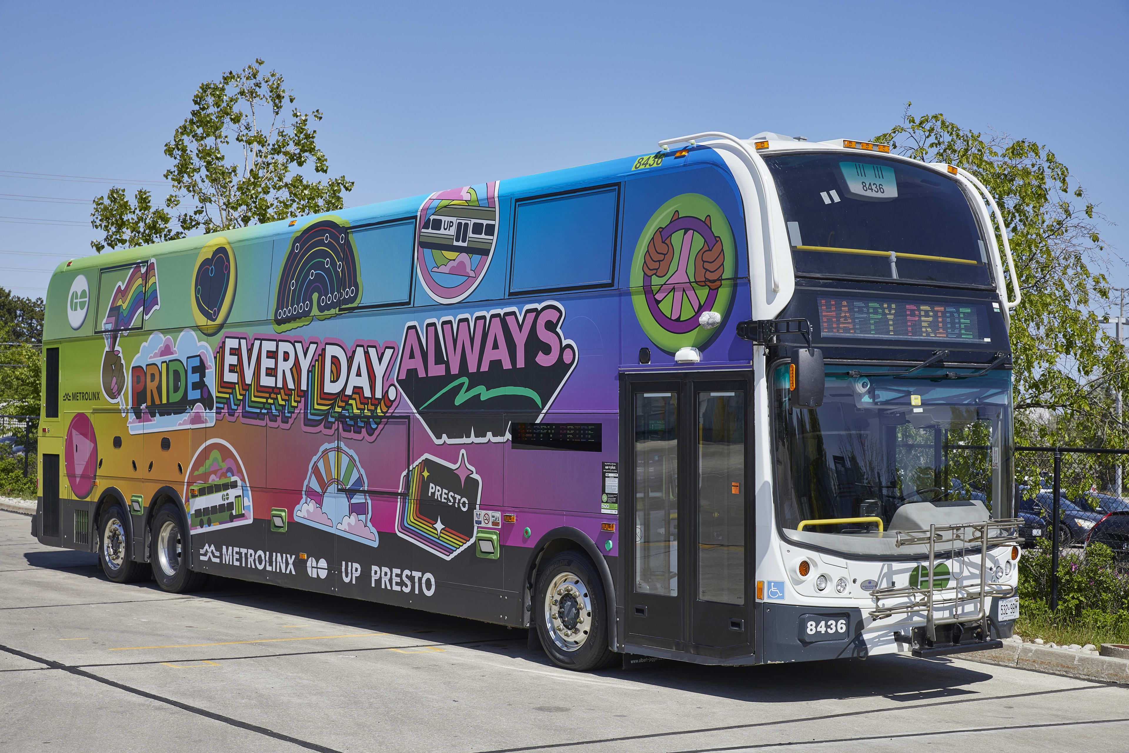 Pride Bus wrap 2023