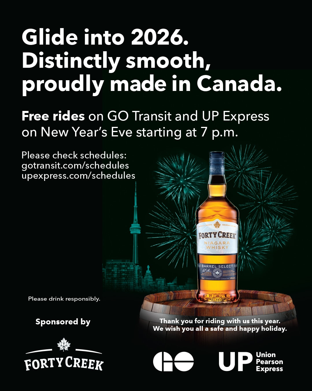 New Years Eve service promotion