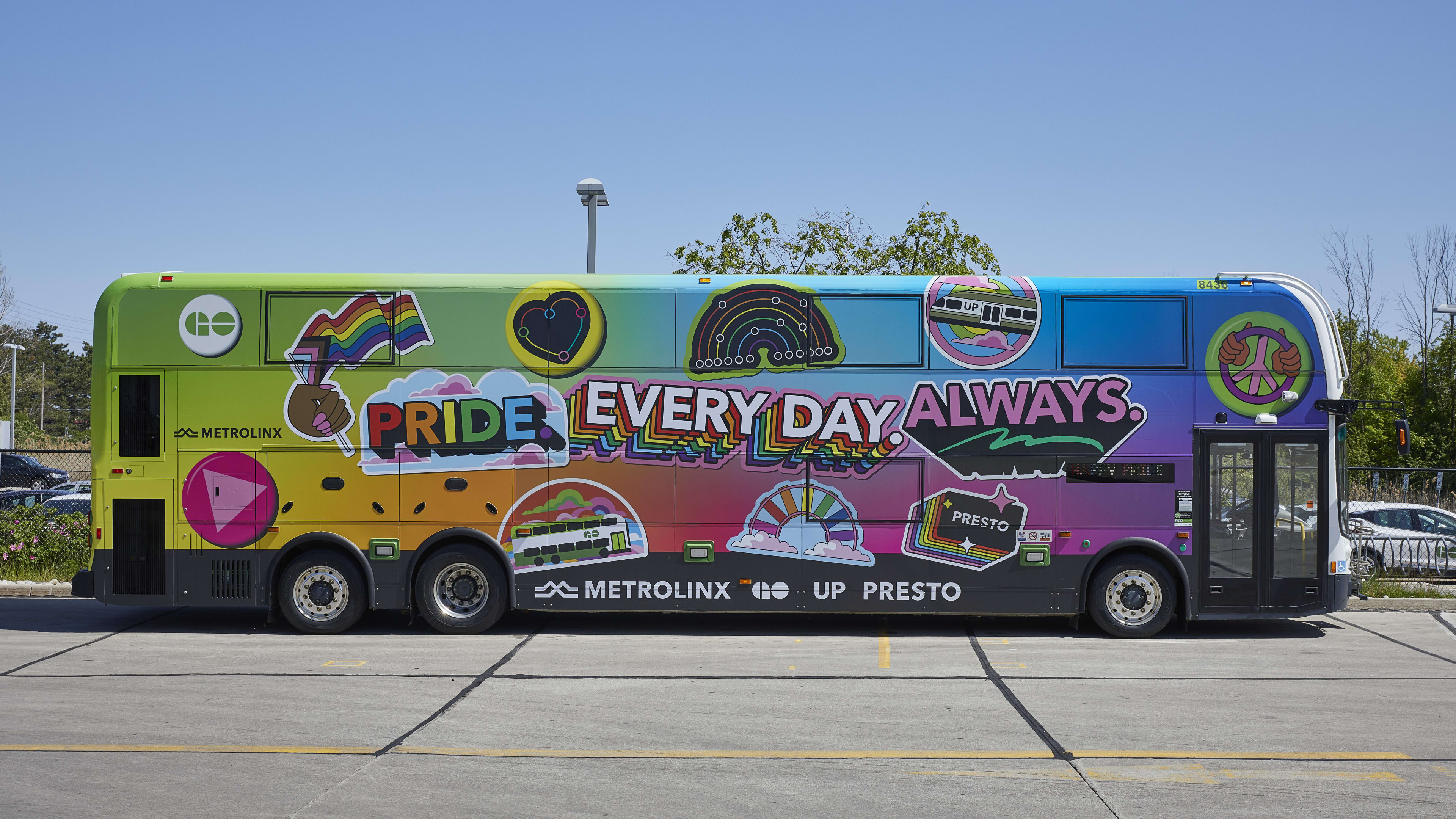 Pride Bus wrap 2023