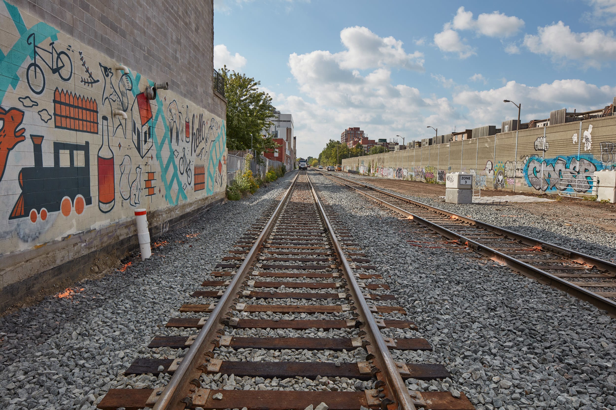 the diversion track south of Wallace Street in Toronto near the Davenport Diamond