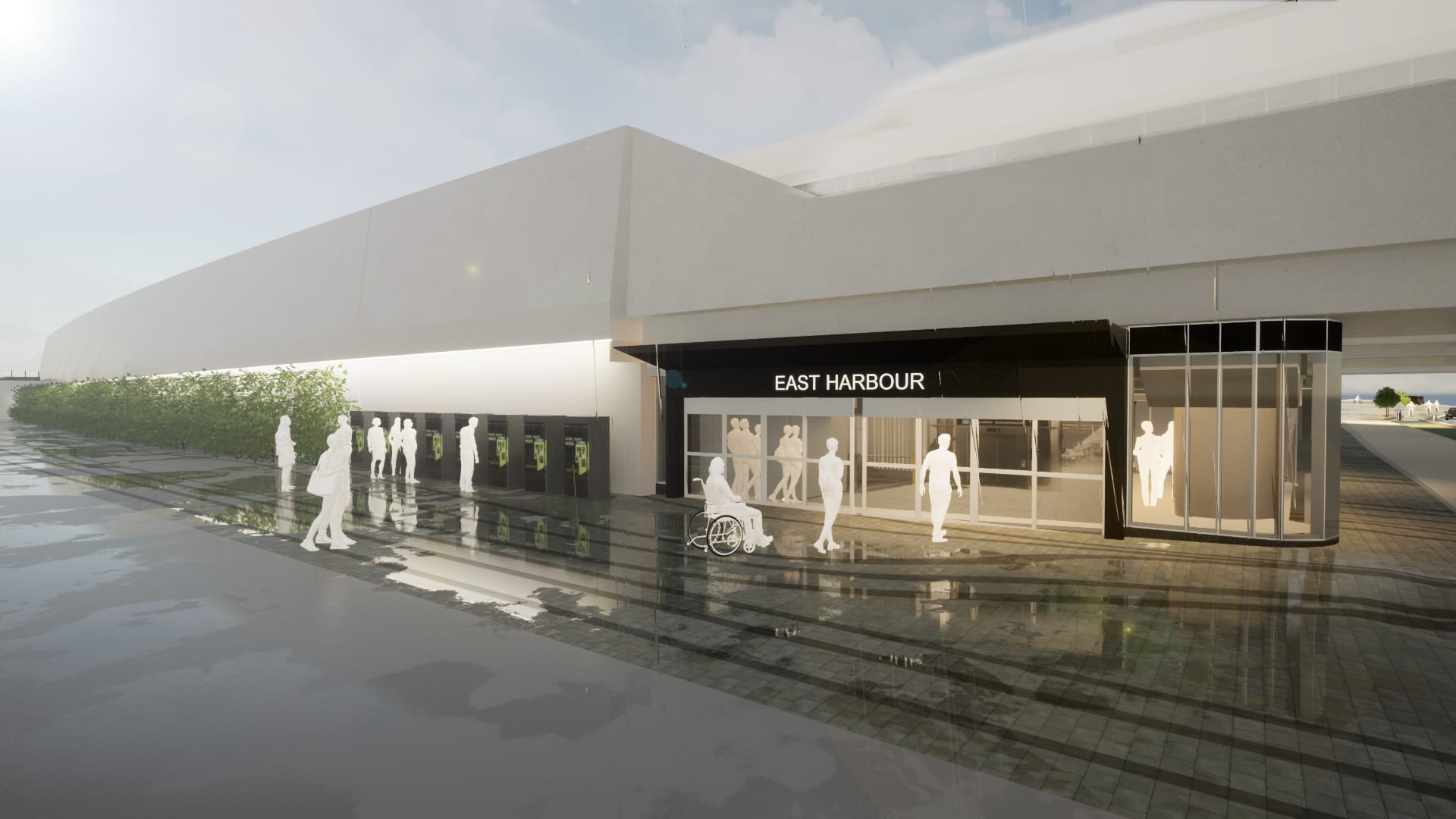 An artist's rendering of the East Harbour Transit Hub.