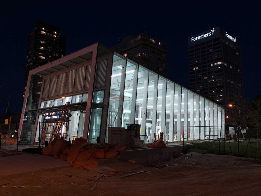 A look at Science Centre Station at night.