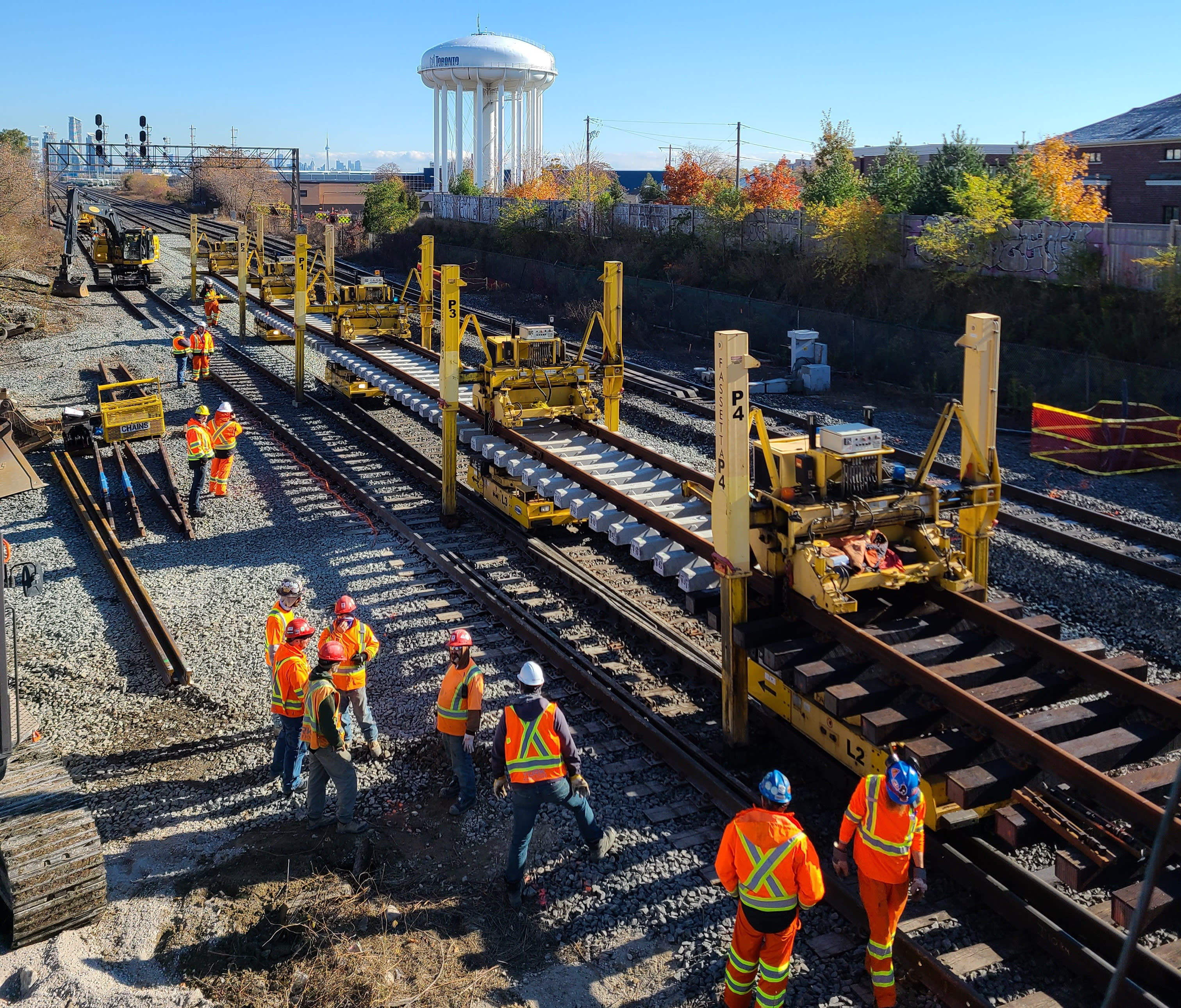 Work crews are replacing track and signal infrastructure on the Lakeshore West line over the next...