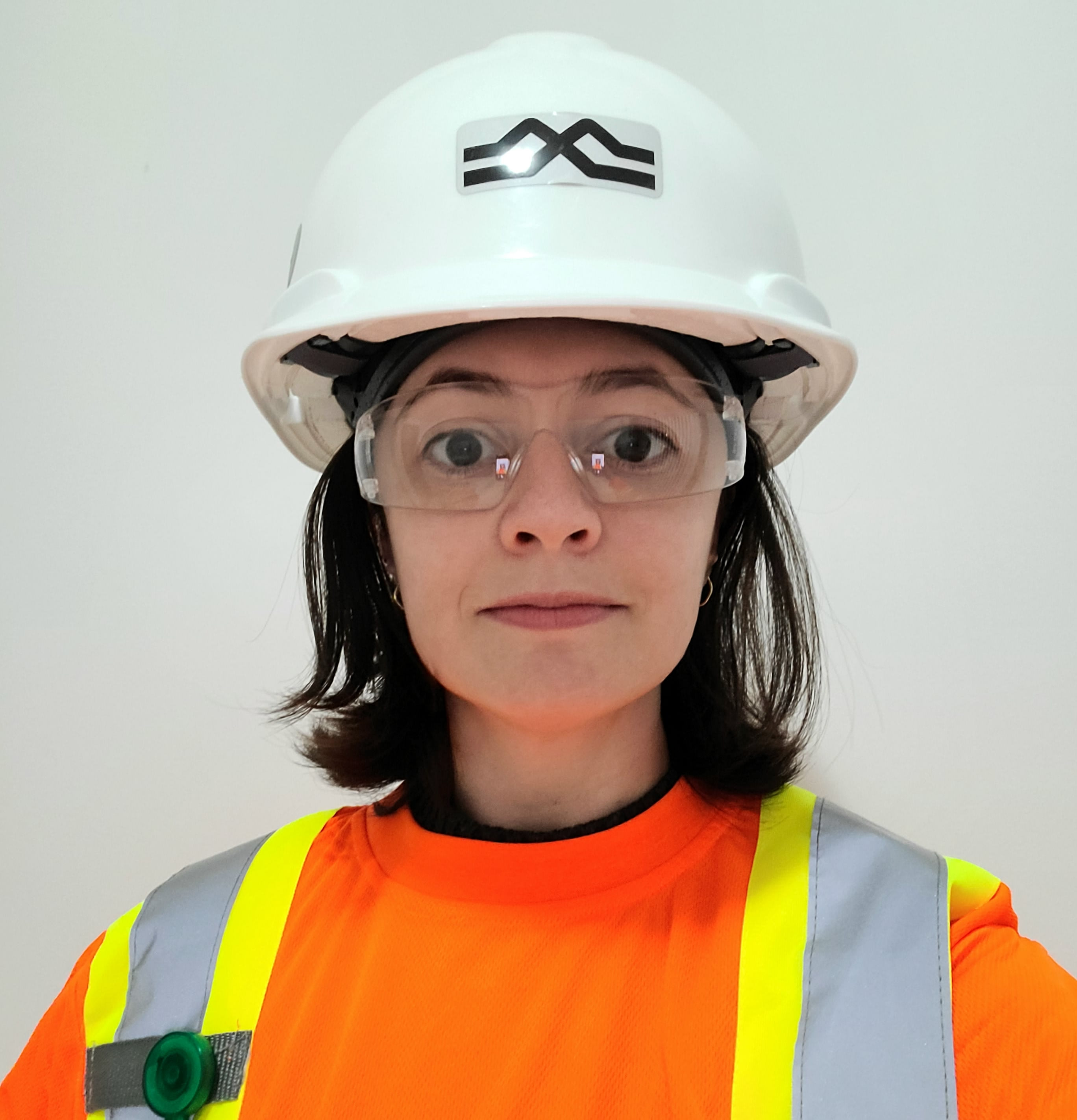 Metrolinx project coordinator Raquel Mendes Moreira pictured in full personal protective equipment.