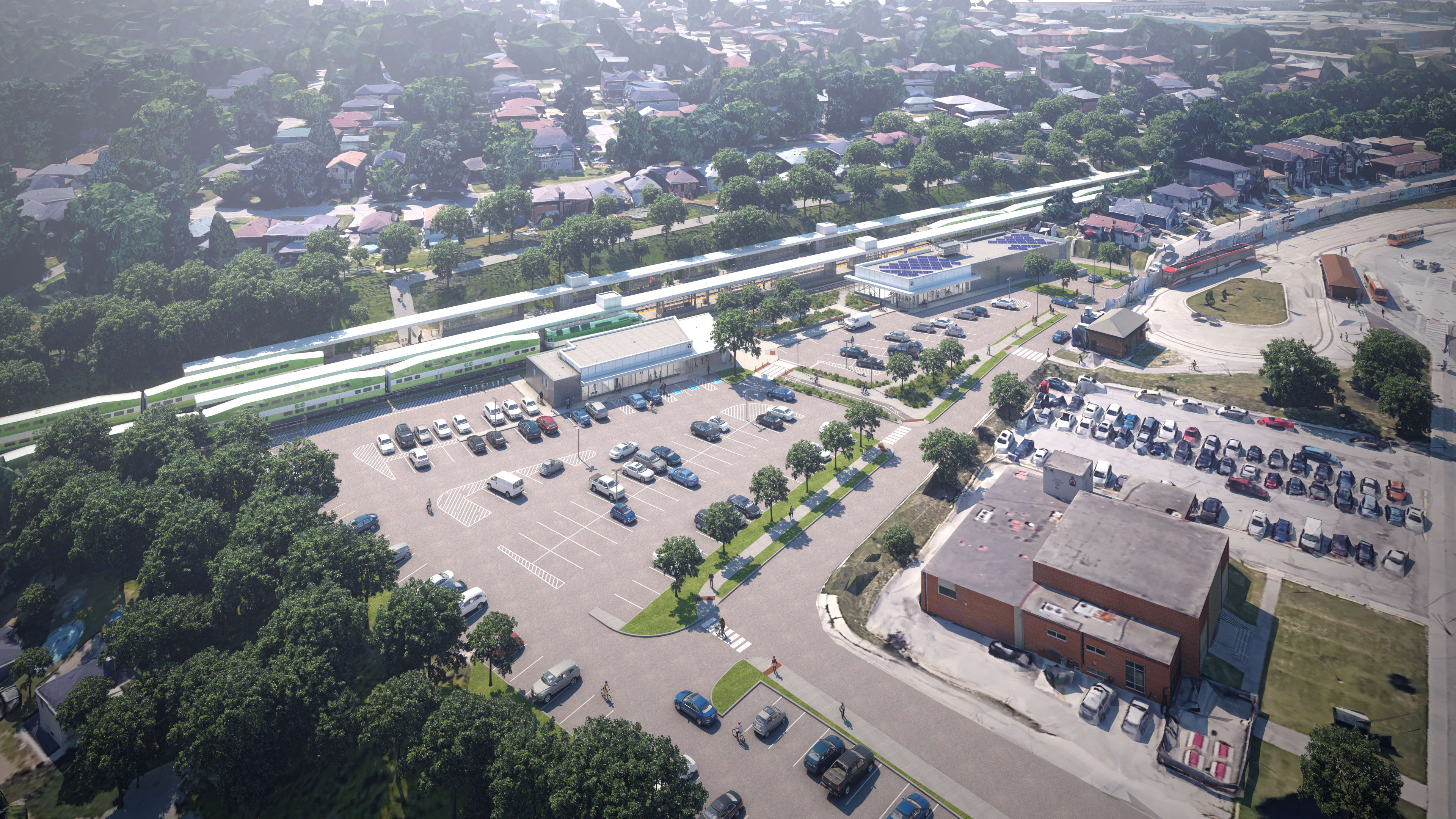 Rendering of Long Branch GO Station