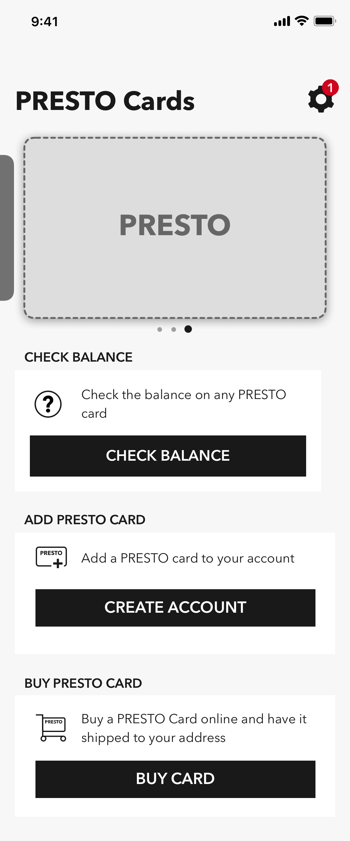 the 'check balance' indicator on a screen.