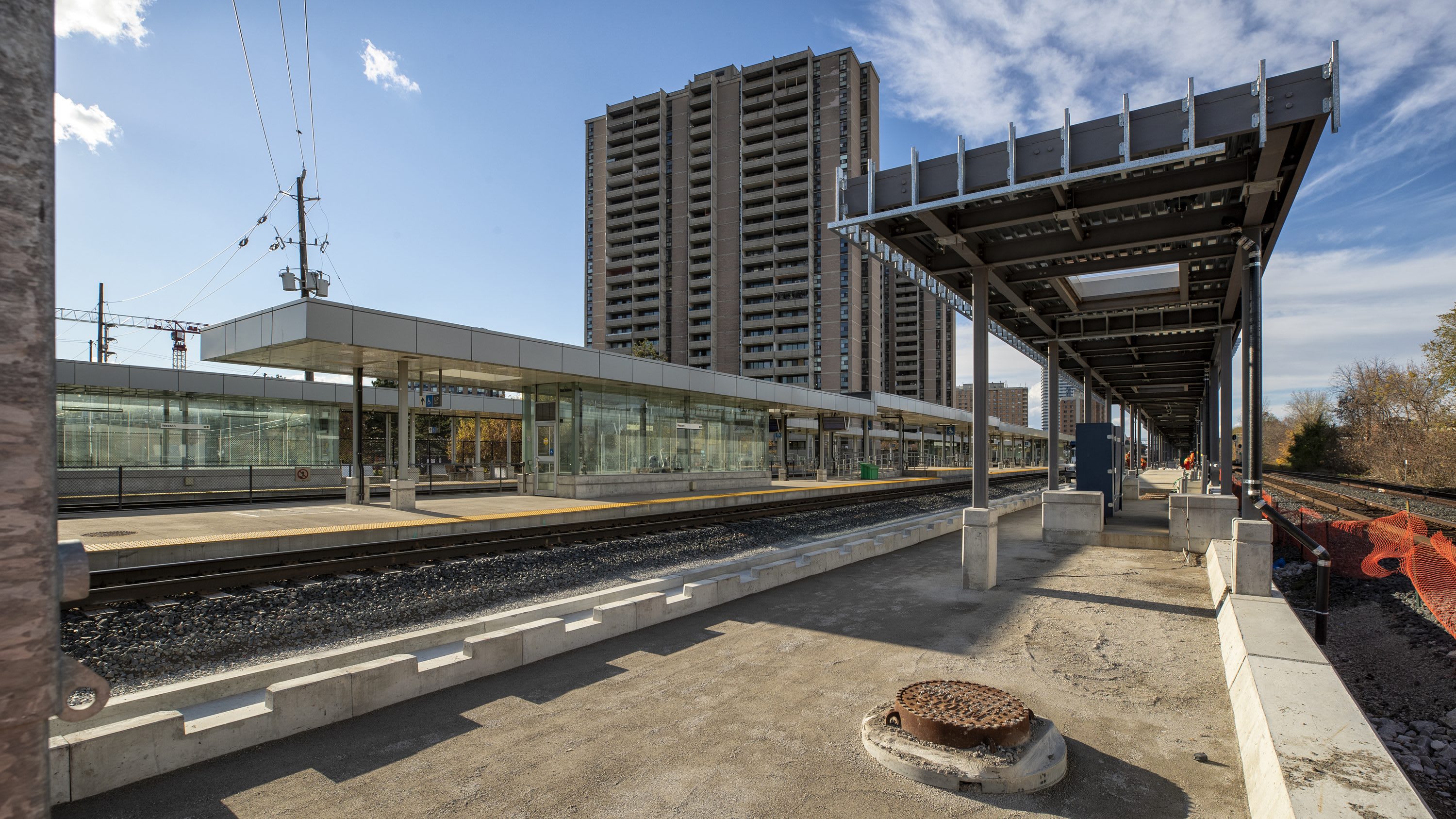 train platform under construction