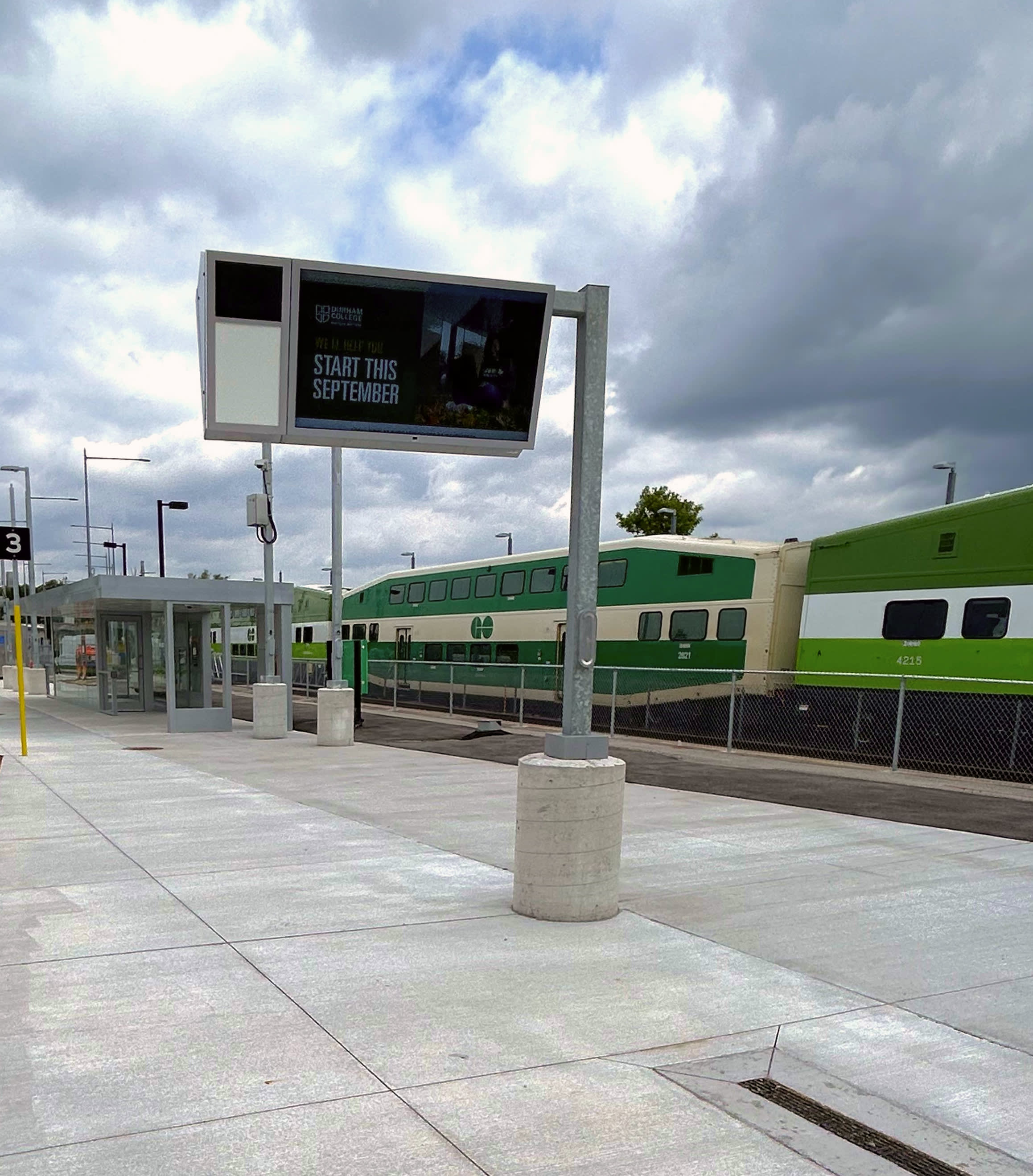Bradford GO Station Digital Display Board