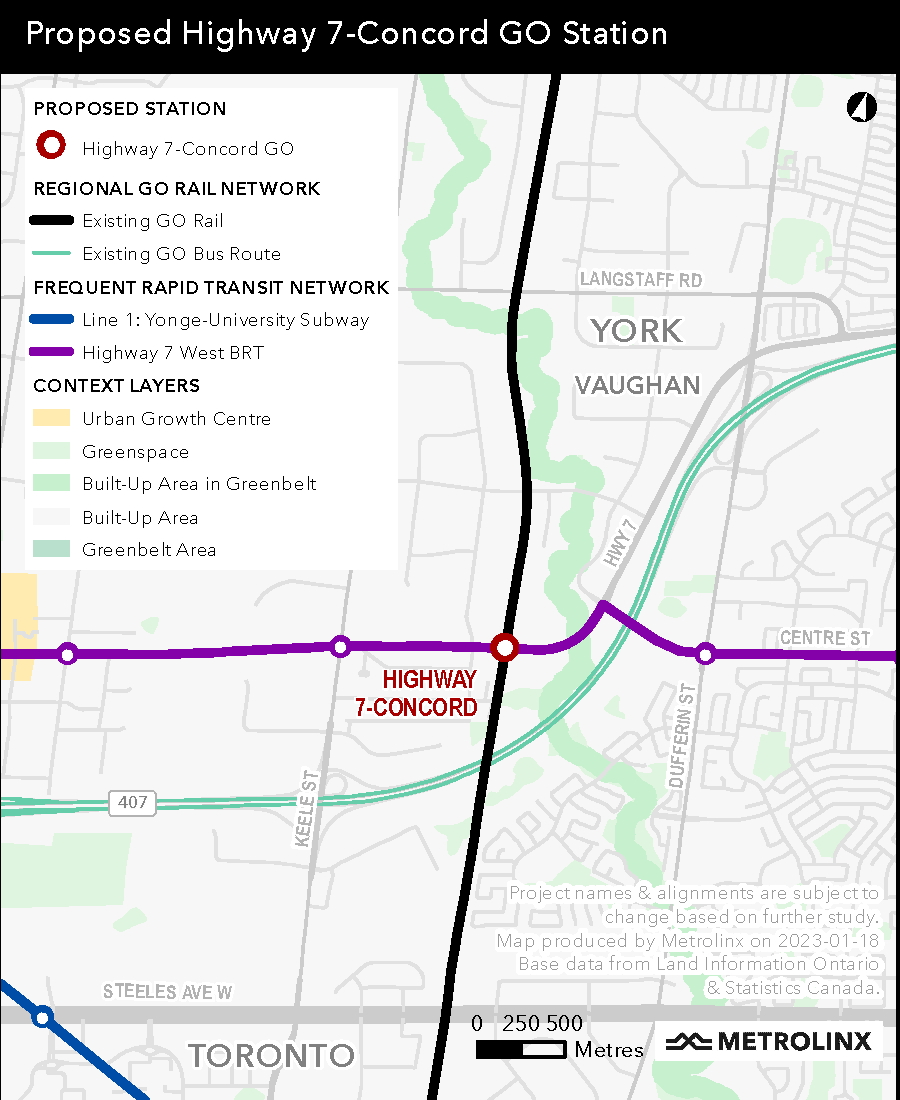 Concord GO Station IBC Map
