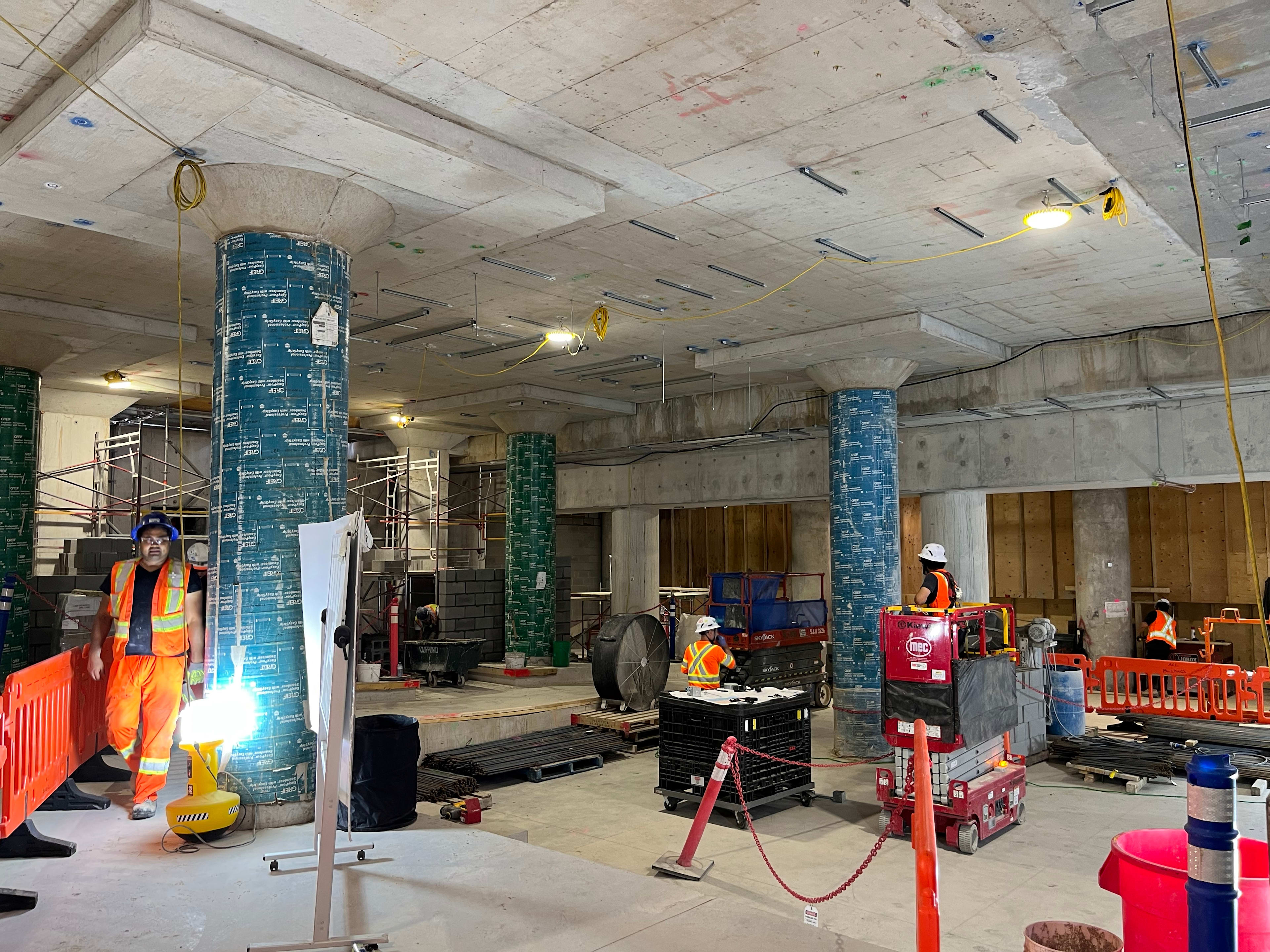 Union concourse fit out