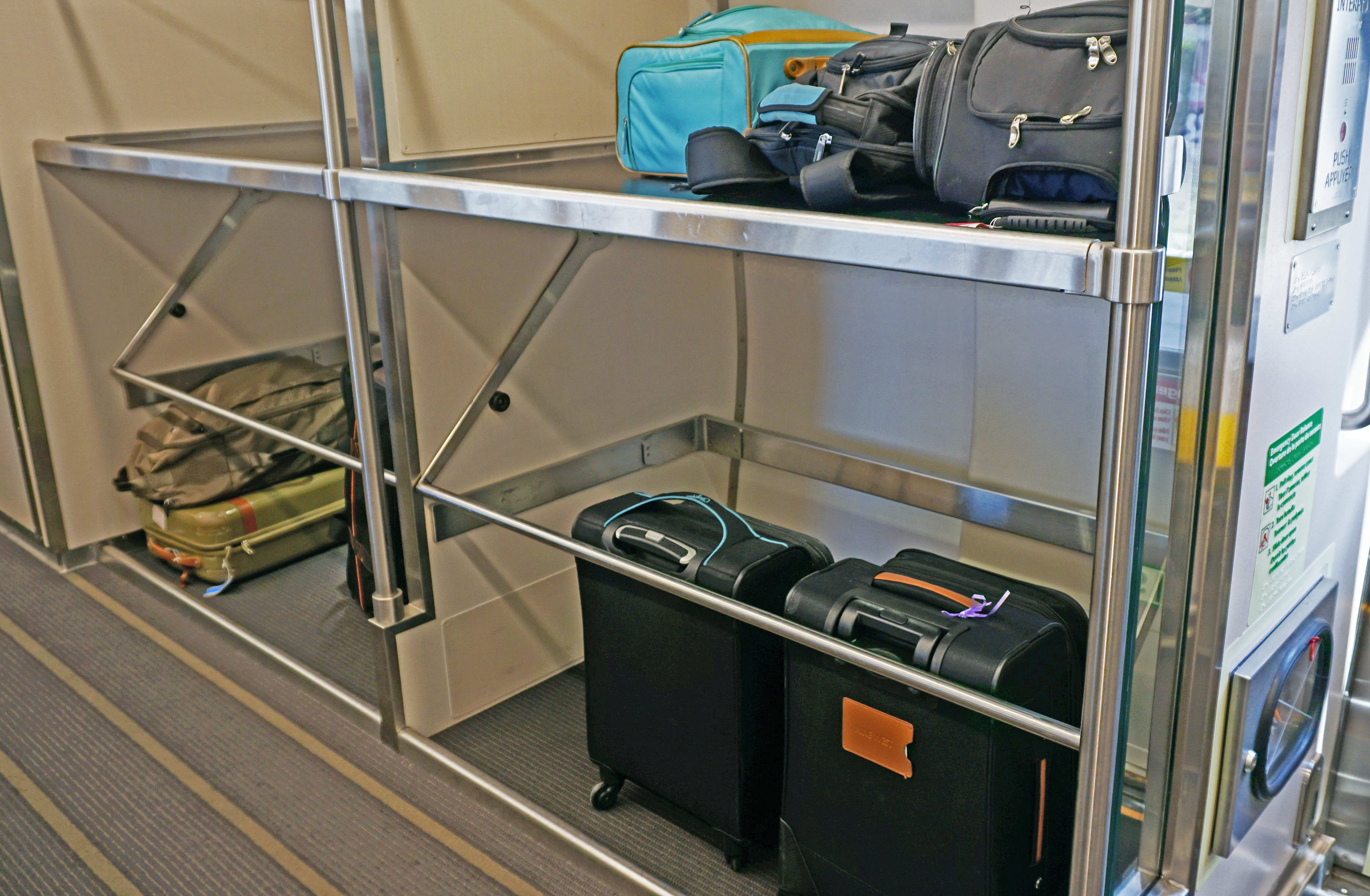 UP Express luggage rack