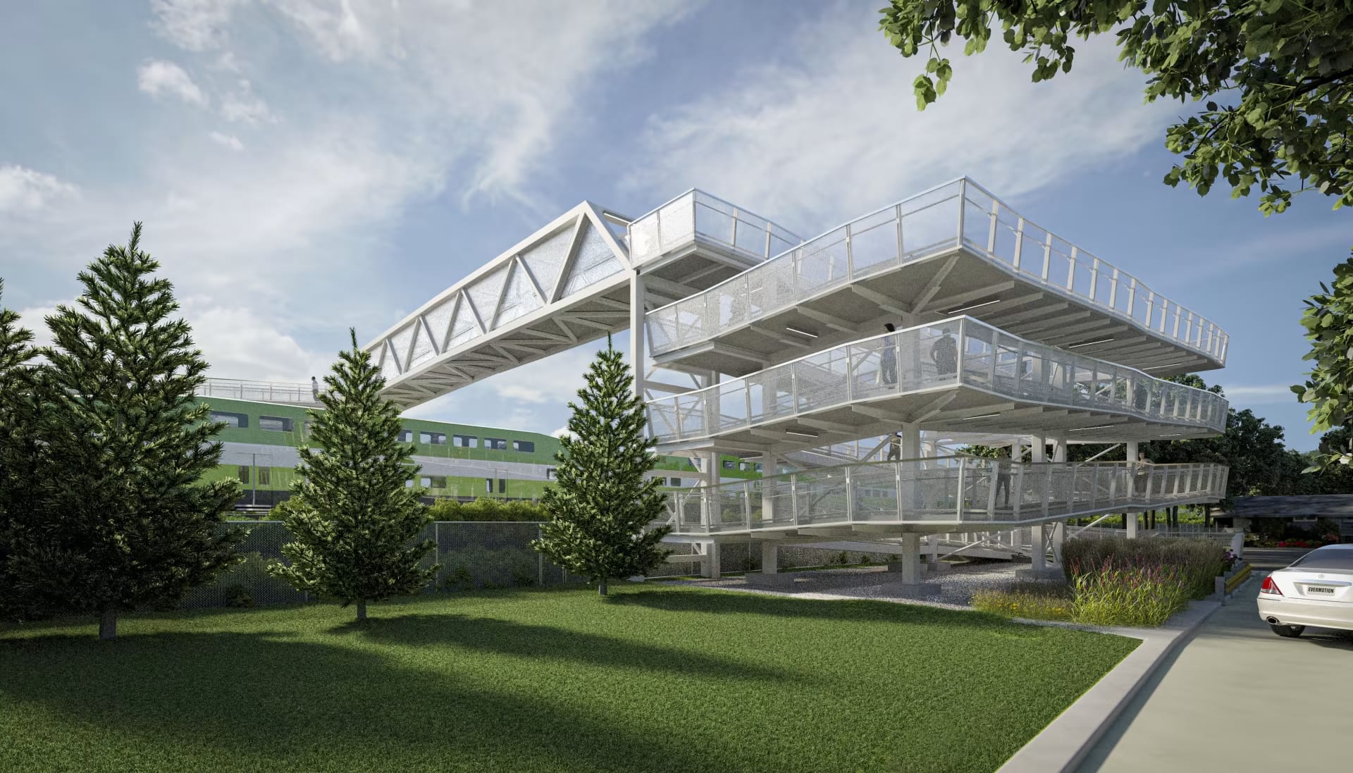Drury Lane Pedestrian Bridge Rendering 2