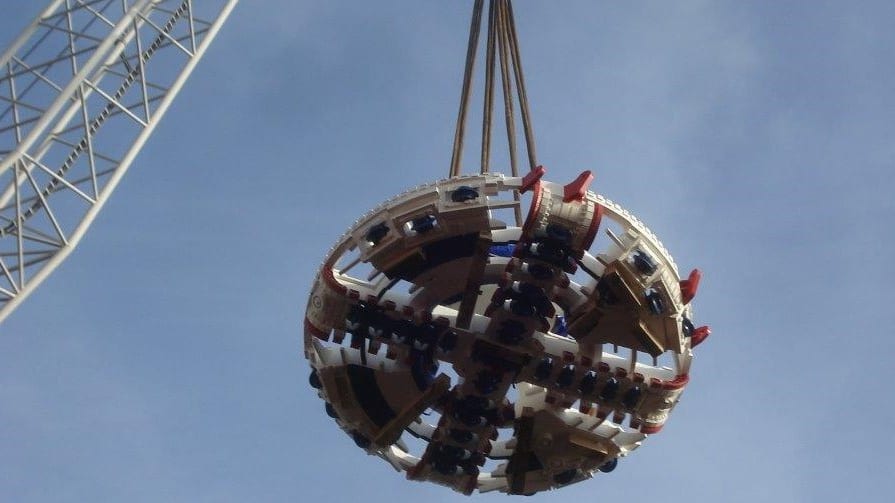 One of the cutter wheels for one of the Eglinton Crosstown West Extensionâ??s tunnel boring mach...