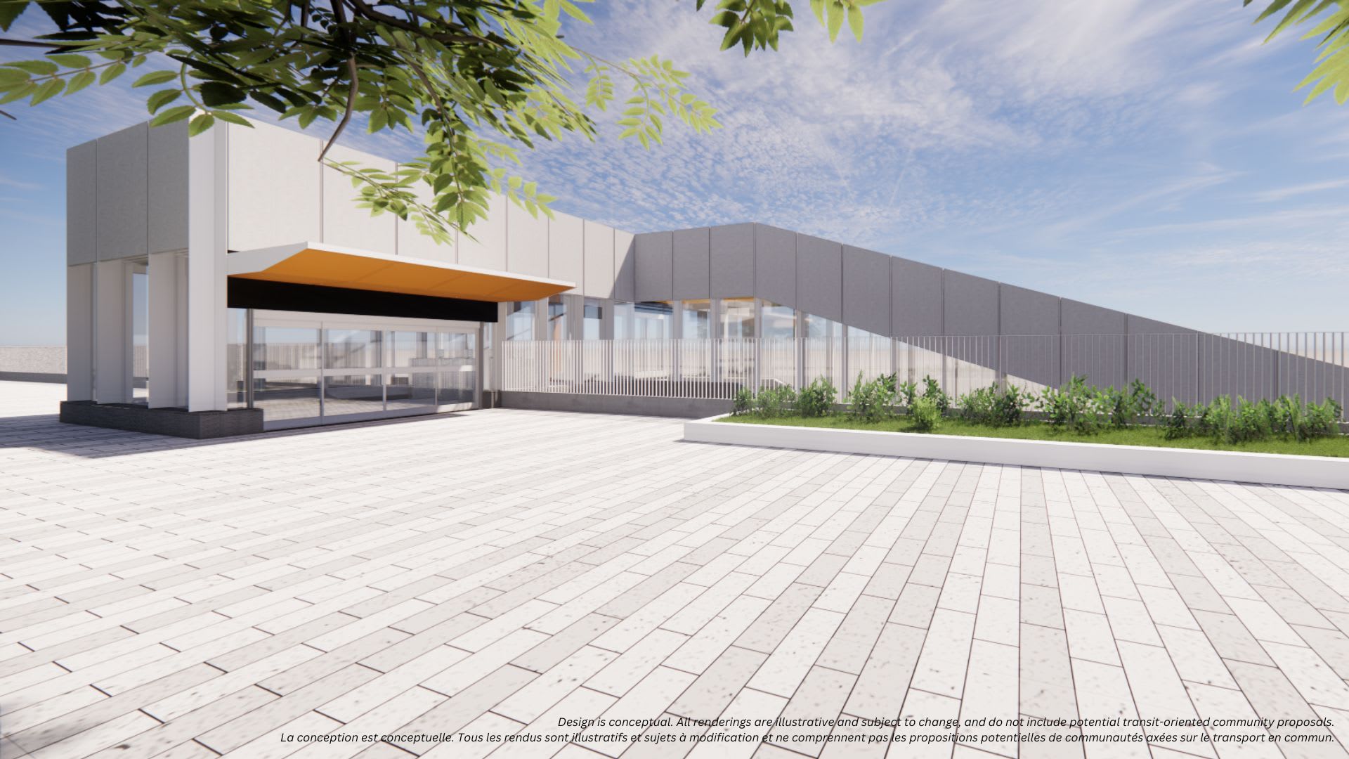 A conceptual rendering of Renforth Station