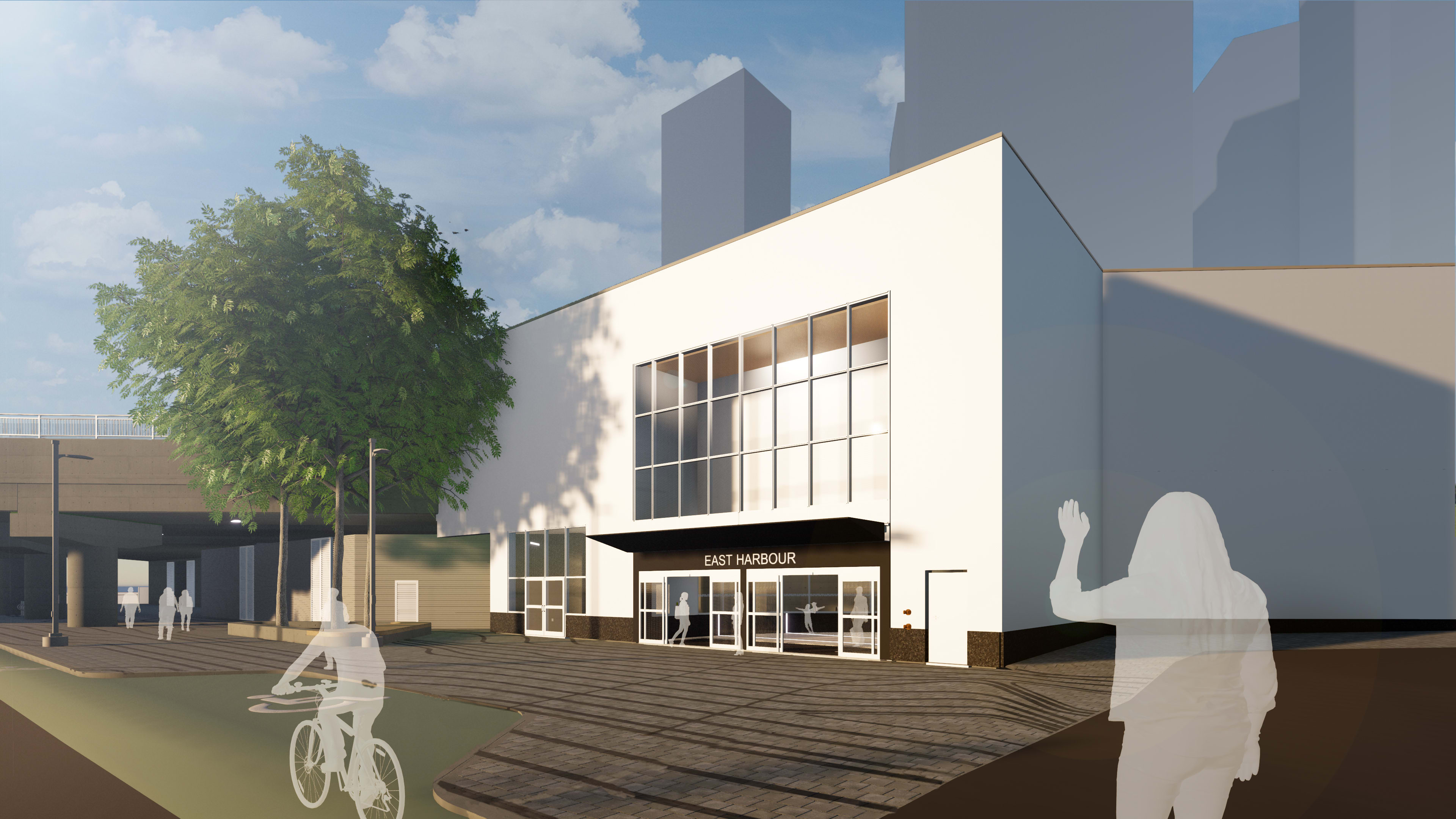 Rendering of the future East Harbour Transit Hub