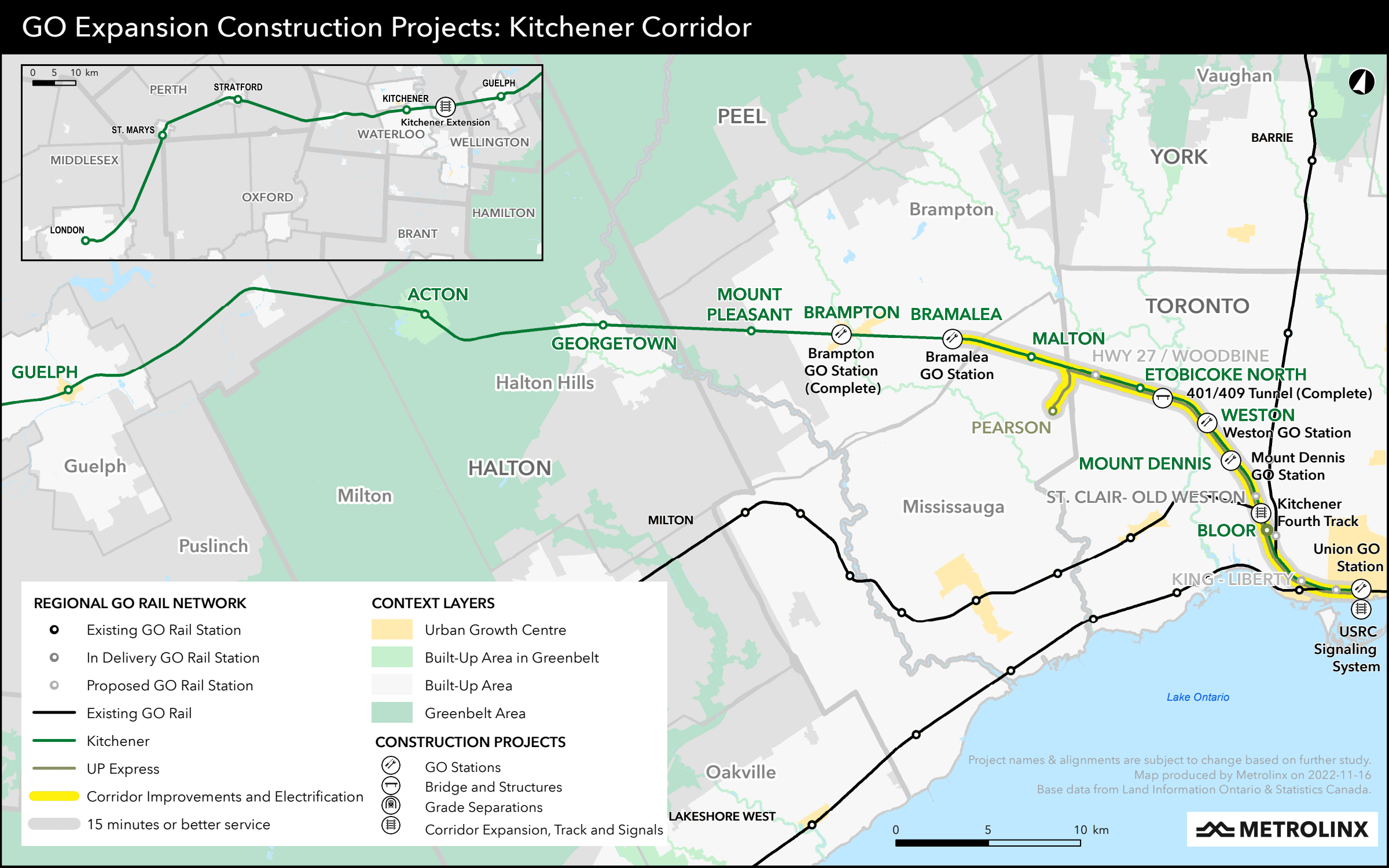 Kitchener Line Map