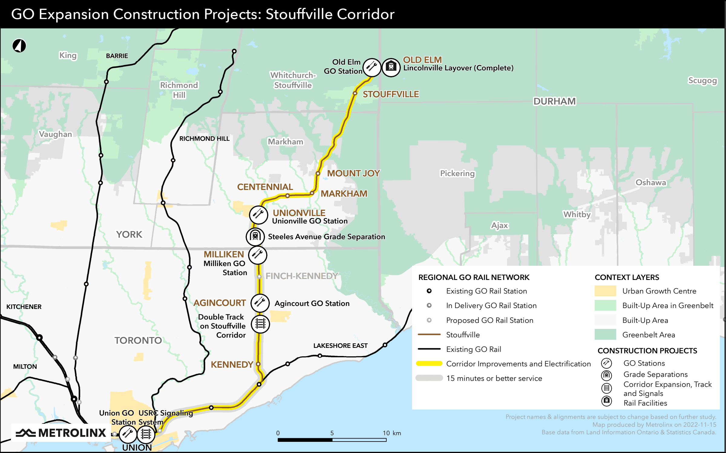Stouffville Line Map