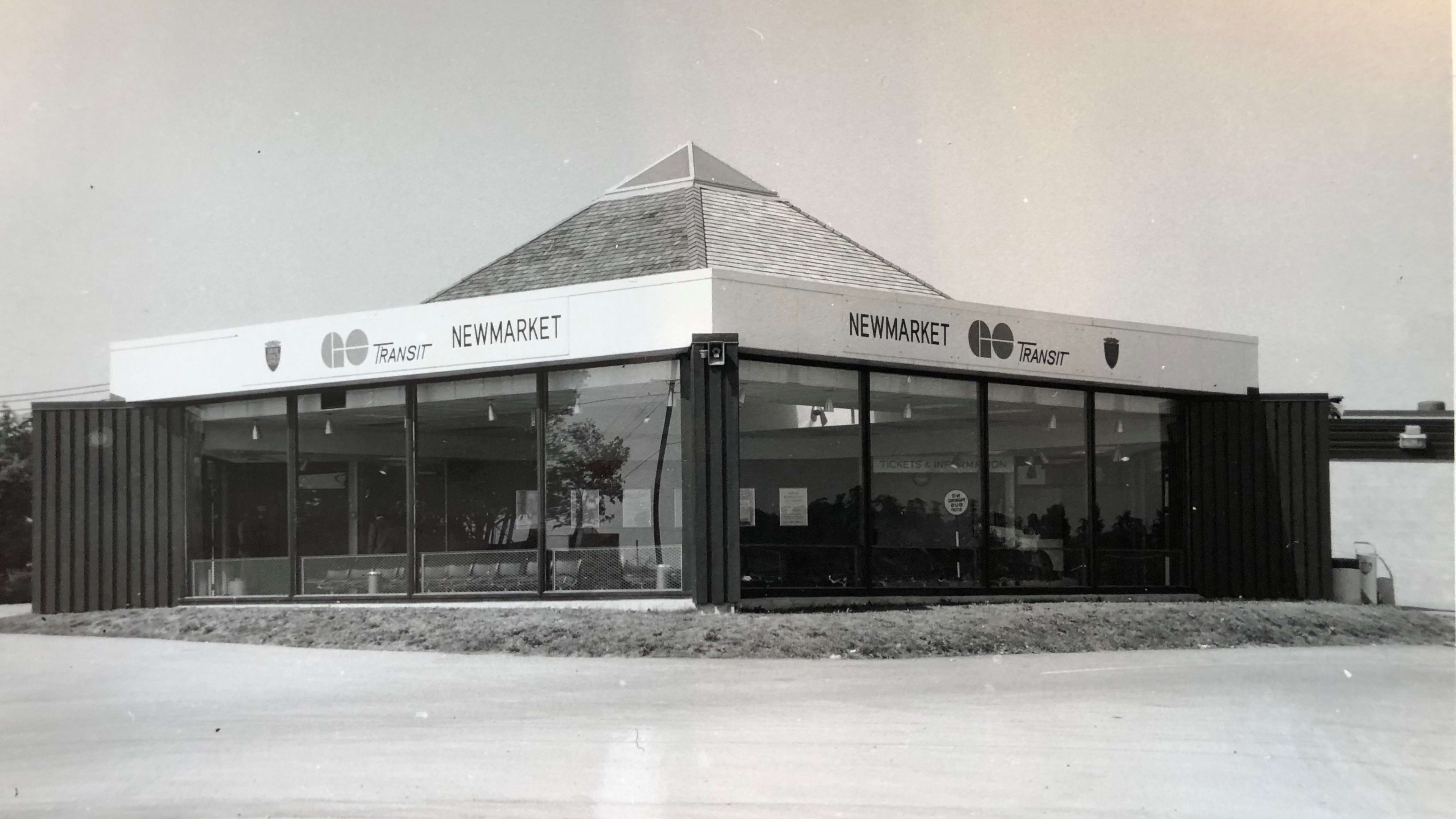 The Newmarket GO Station in 1971.