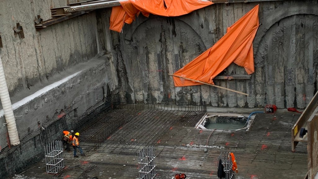 Launch shaft for the Eglinton Crosstown West Extension