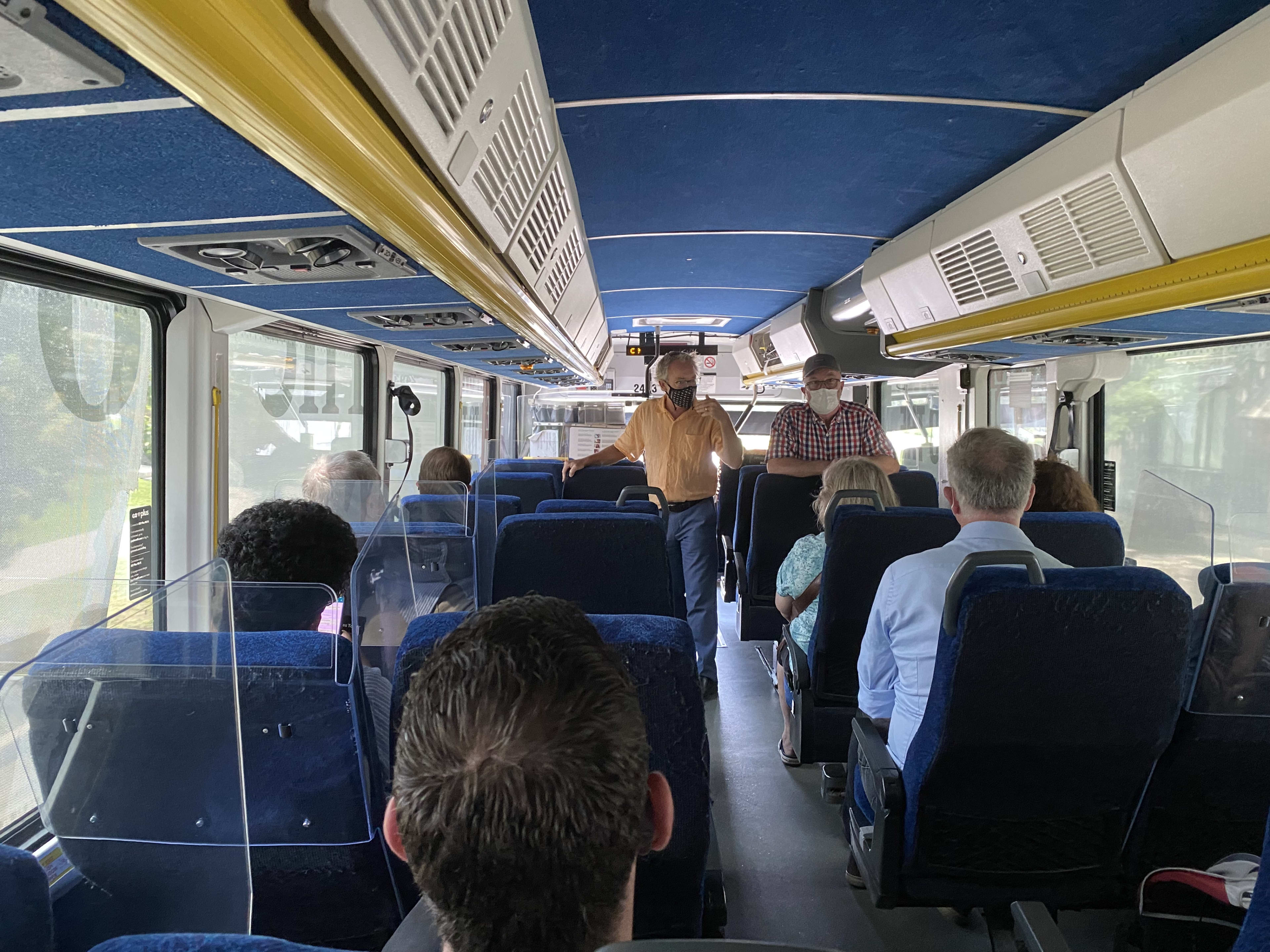 Image of people on a bus