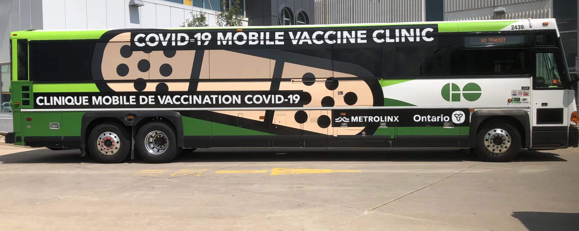 Two GO buses have been retrofitted into mobile vaccination clinics to visit various community hubs.