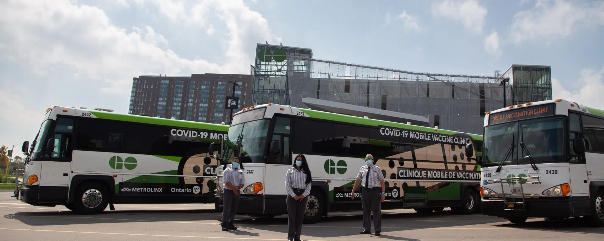 GO Transit VAXX bus