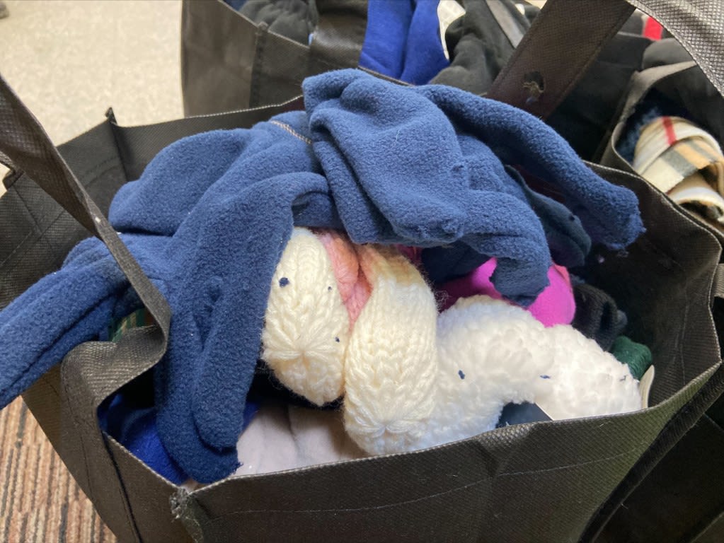 bags of clothing.