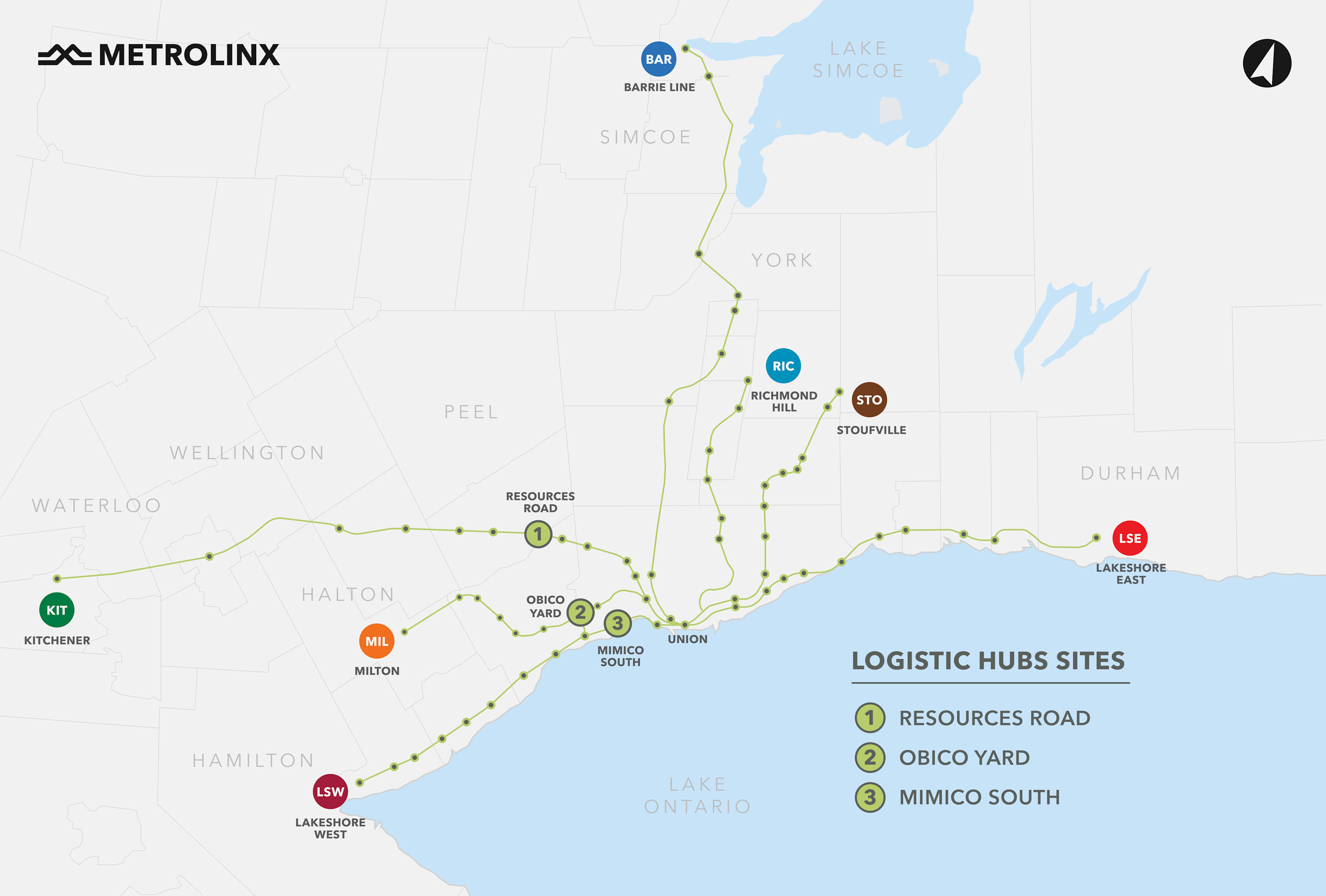 GO Expansion logistics hub map