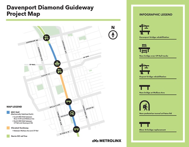 Davenport Diamond Guideway map