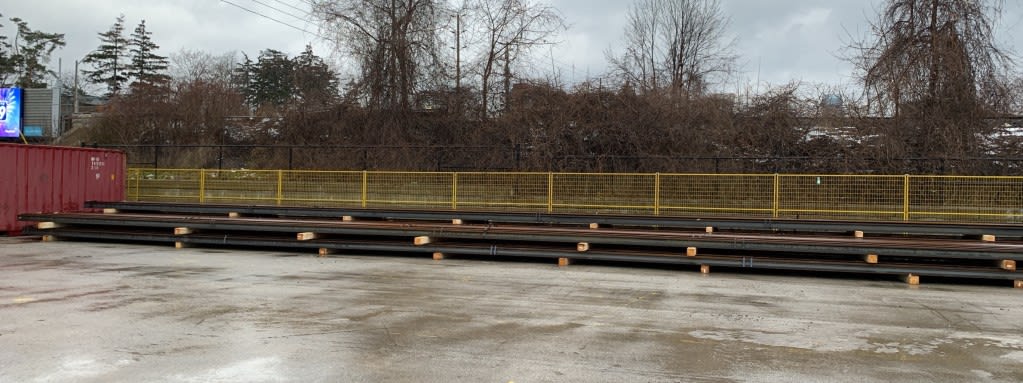 the rails.