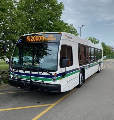 a bus on the street.