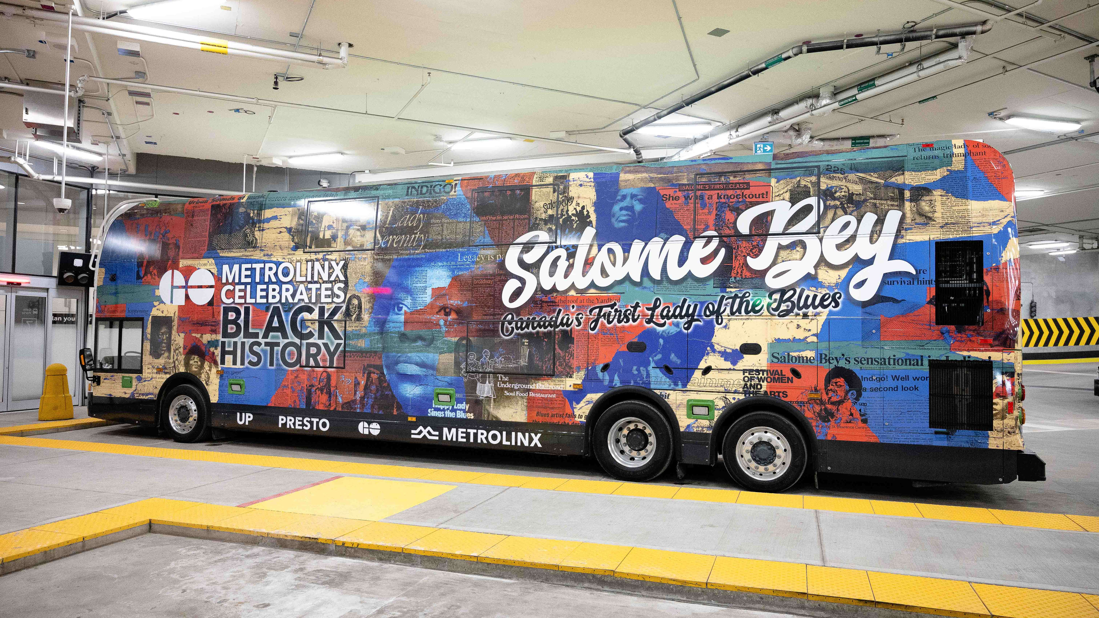 Metrolinx unveils GO Transit bus wrap honouring Canada’s First Lady of the Blues as part of Bla...