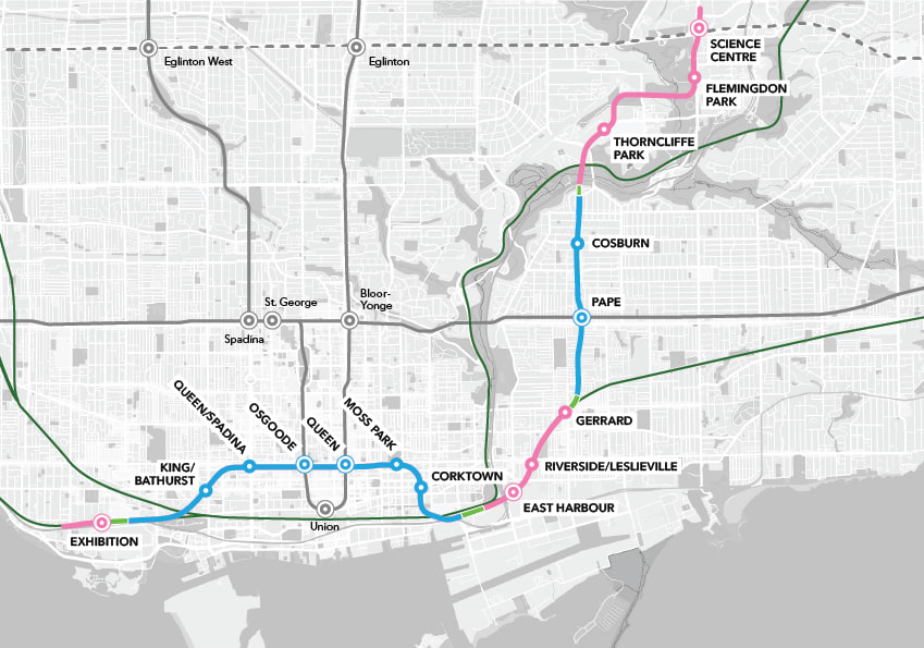 Ontario Line full corridor map