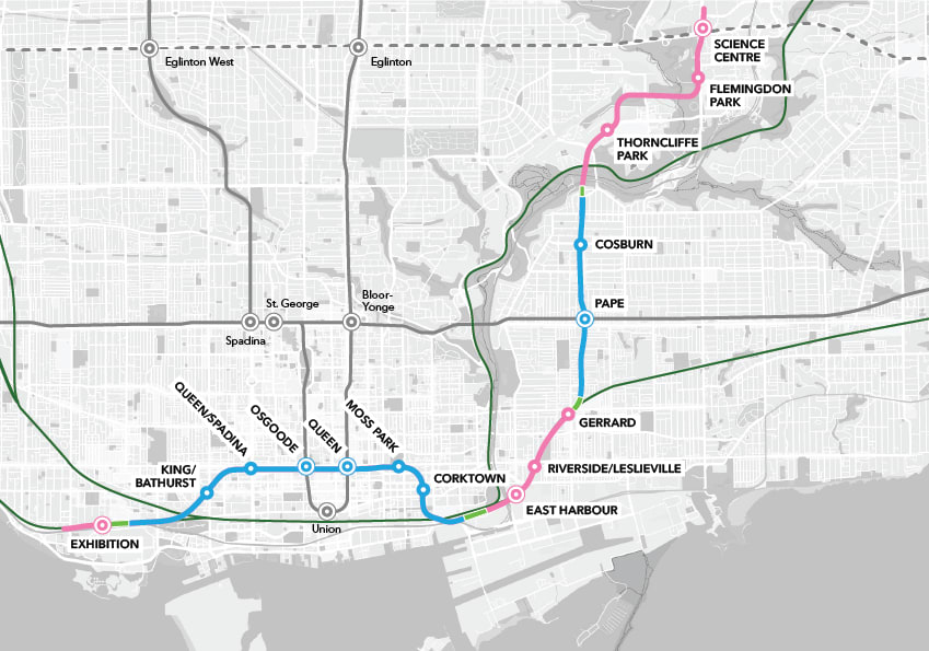 Ontario Line full corridor map