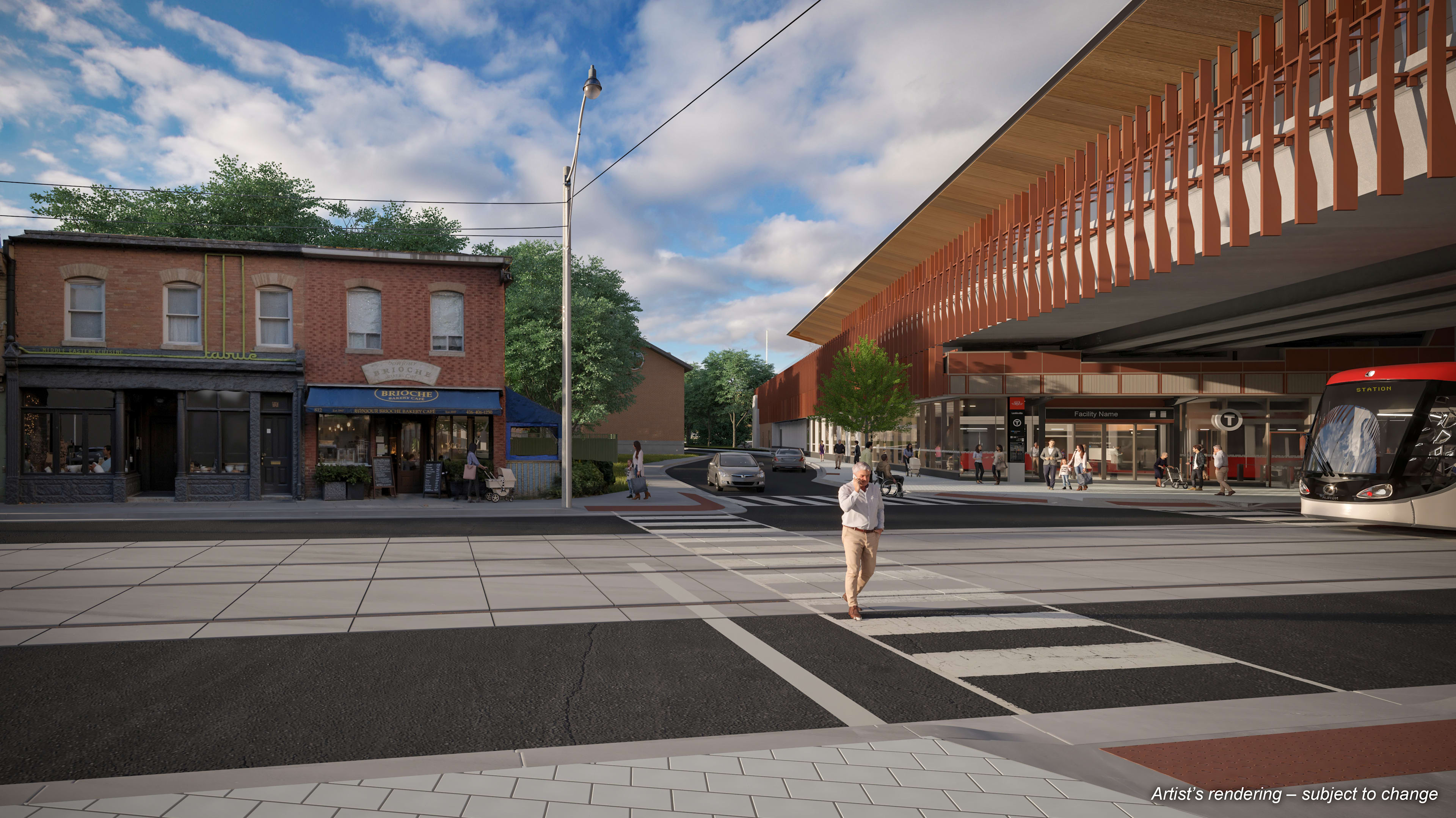 Artistic rendering of future Ontario Line subway station
