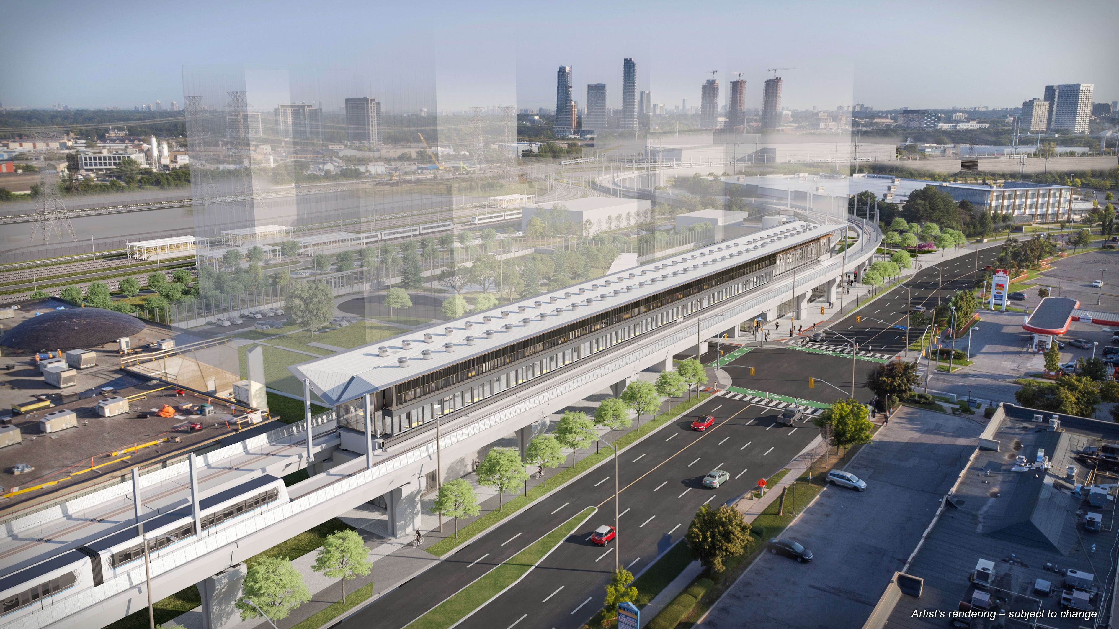 Thorncliffe Station aerial rendering