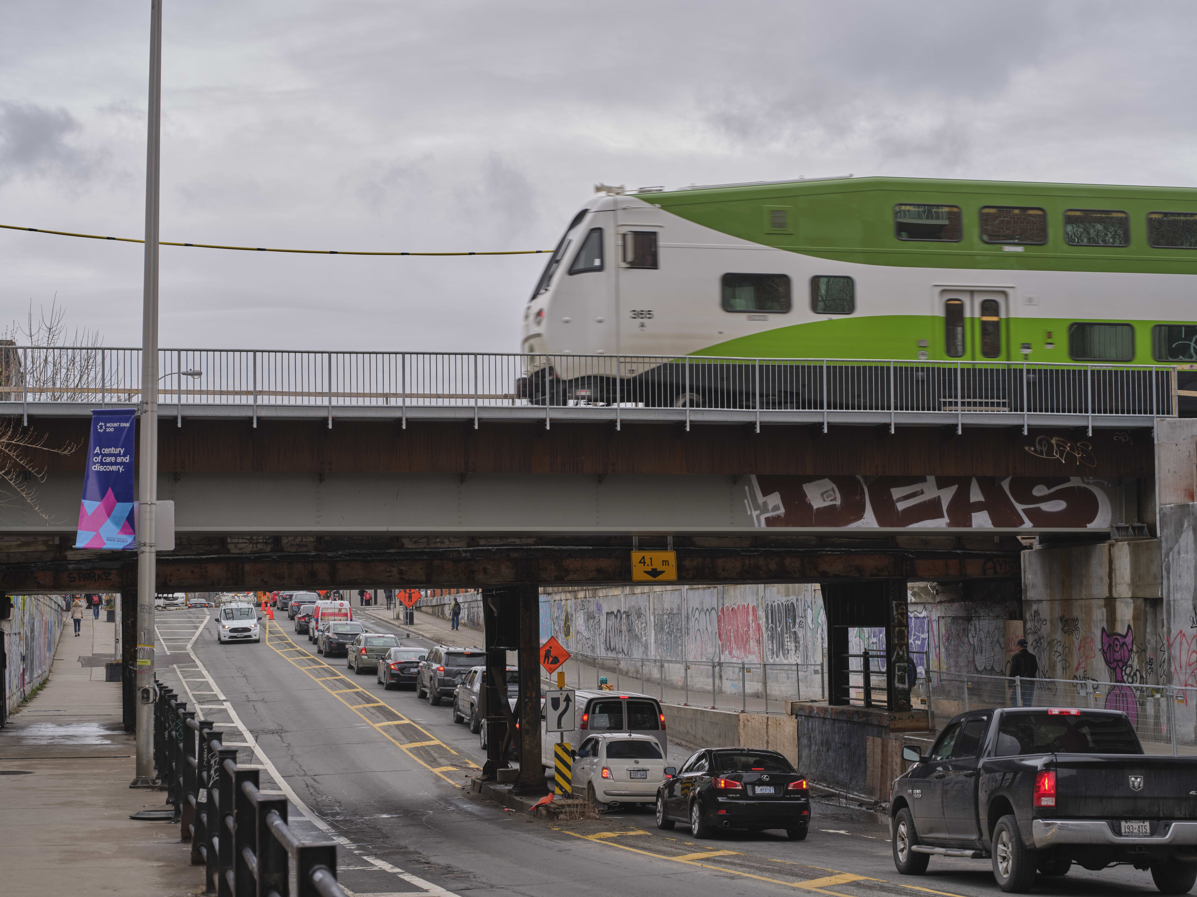 Bloor Street Bridge work Barrie Line