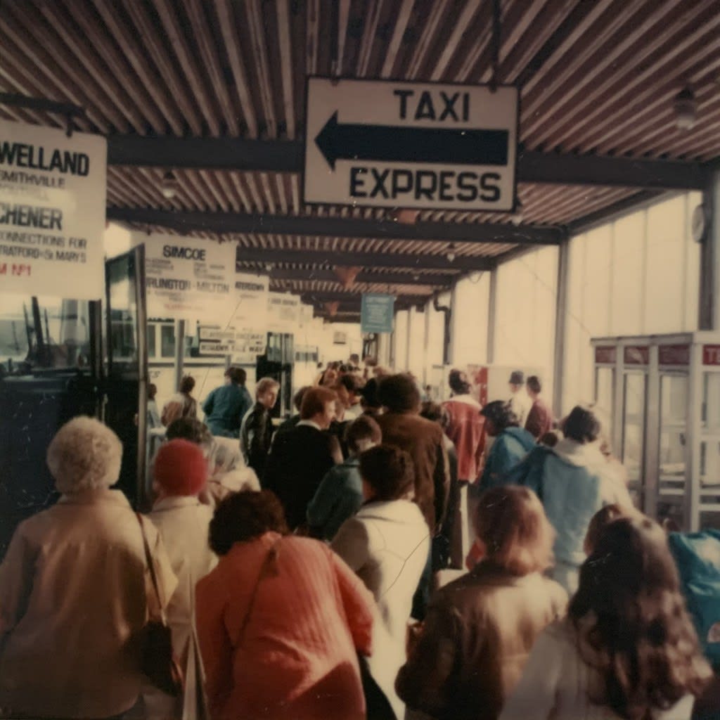 Is that your mom at the terminal? See historical images from when GO buses used the Rebecca Stree...