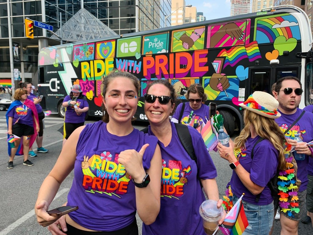 Metrolinx shows its support at the 2022 Pride Parade