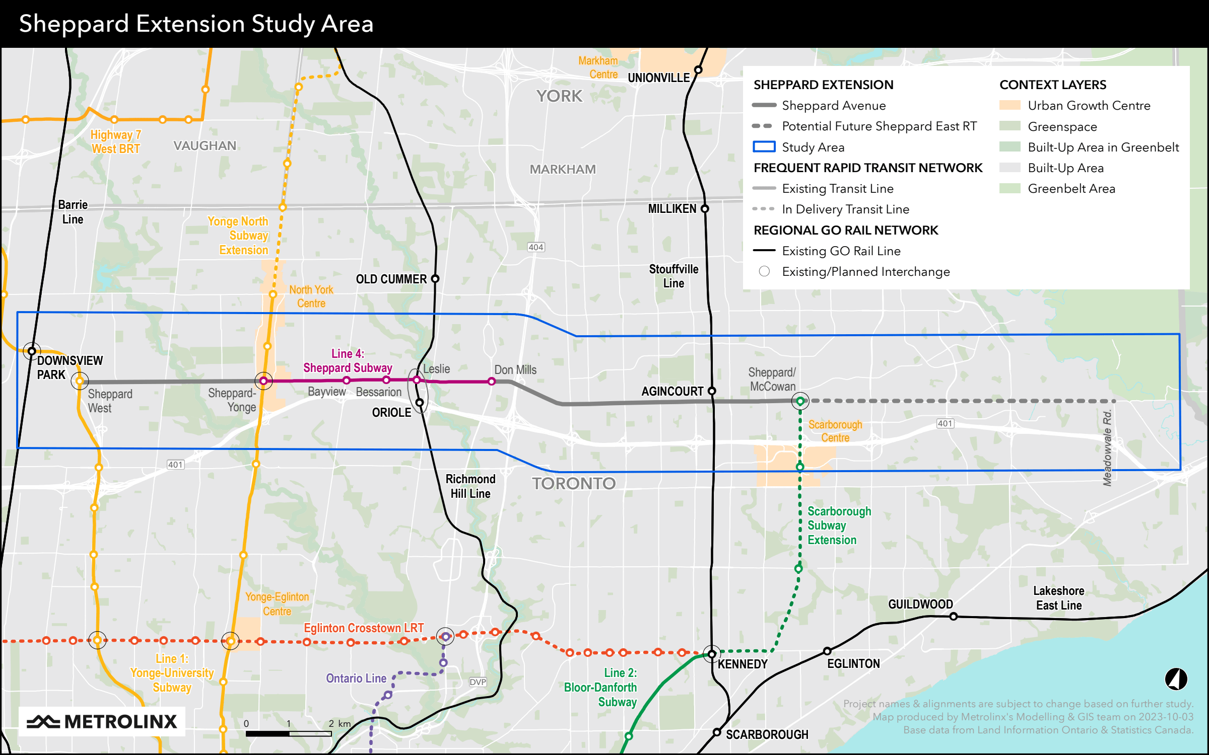 Sheppard Extension Study Area