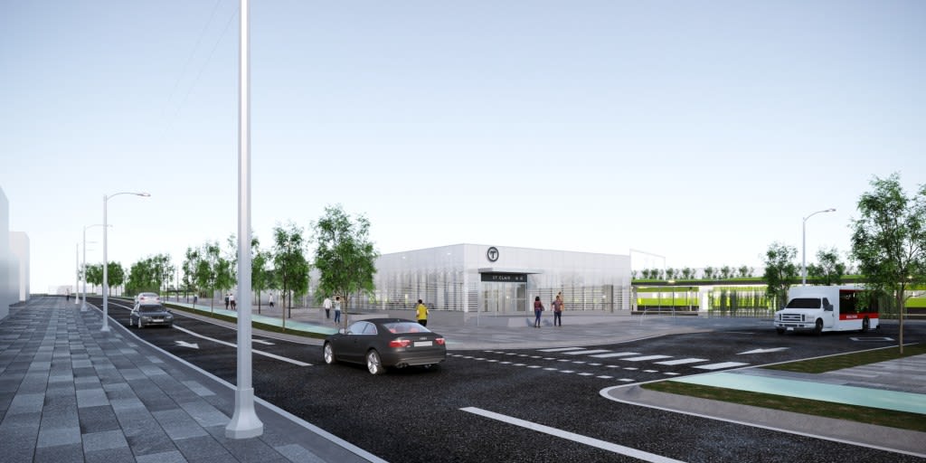 The new St. Clair-Old Weston GO station. Artistâ??s rendering, final designs are subject to chan...