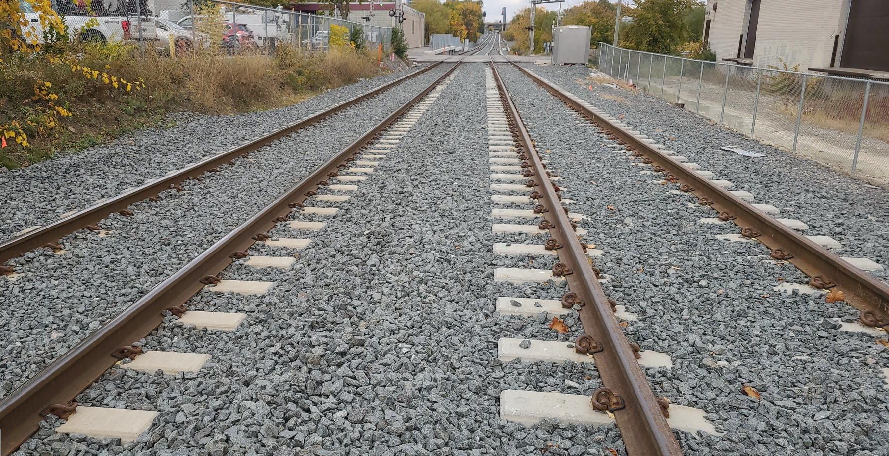 Double tracks on the Stouffville line