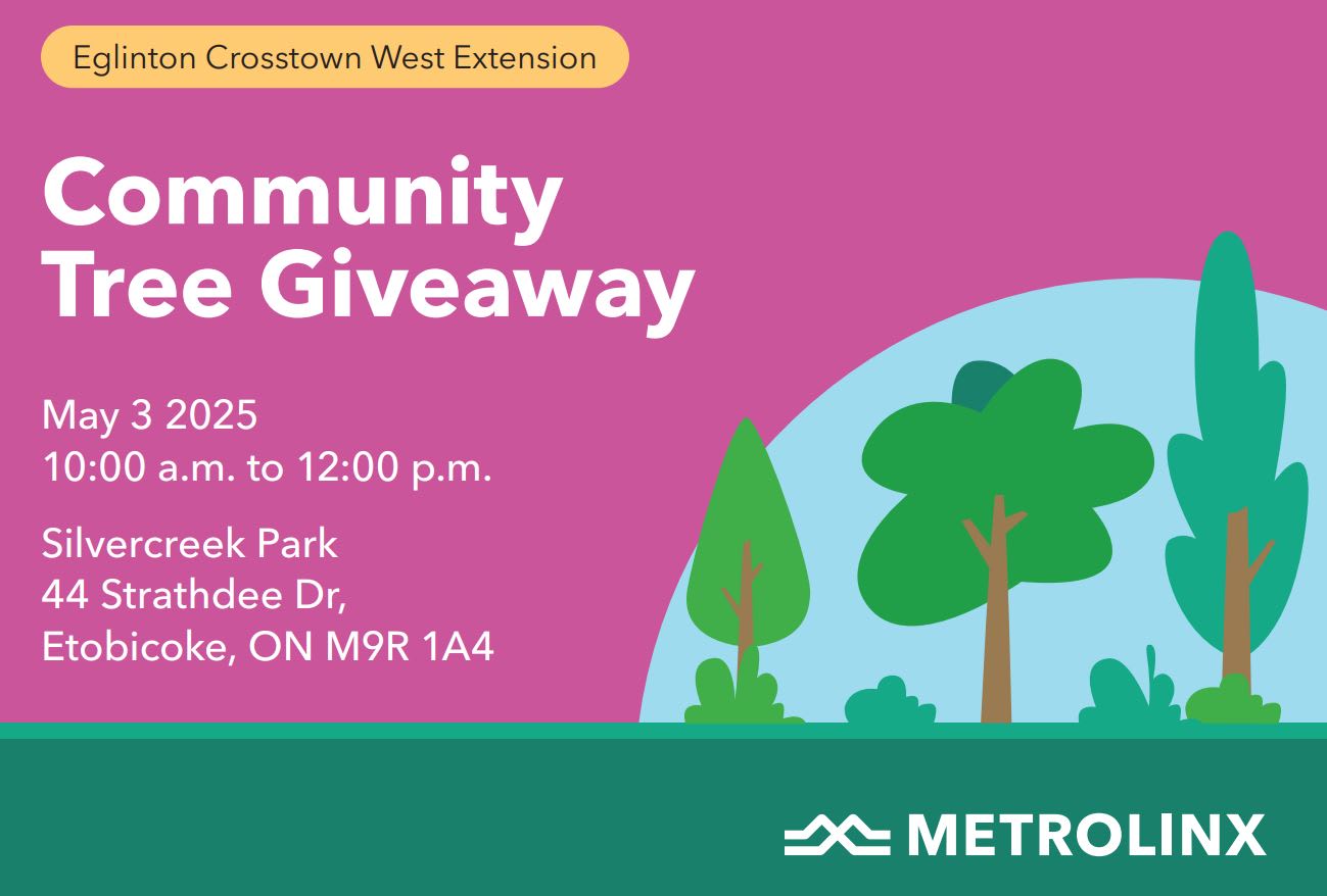 Tree Giveaway event postcard