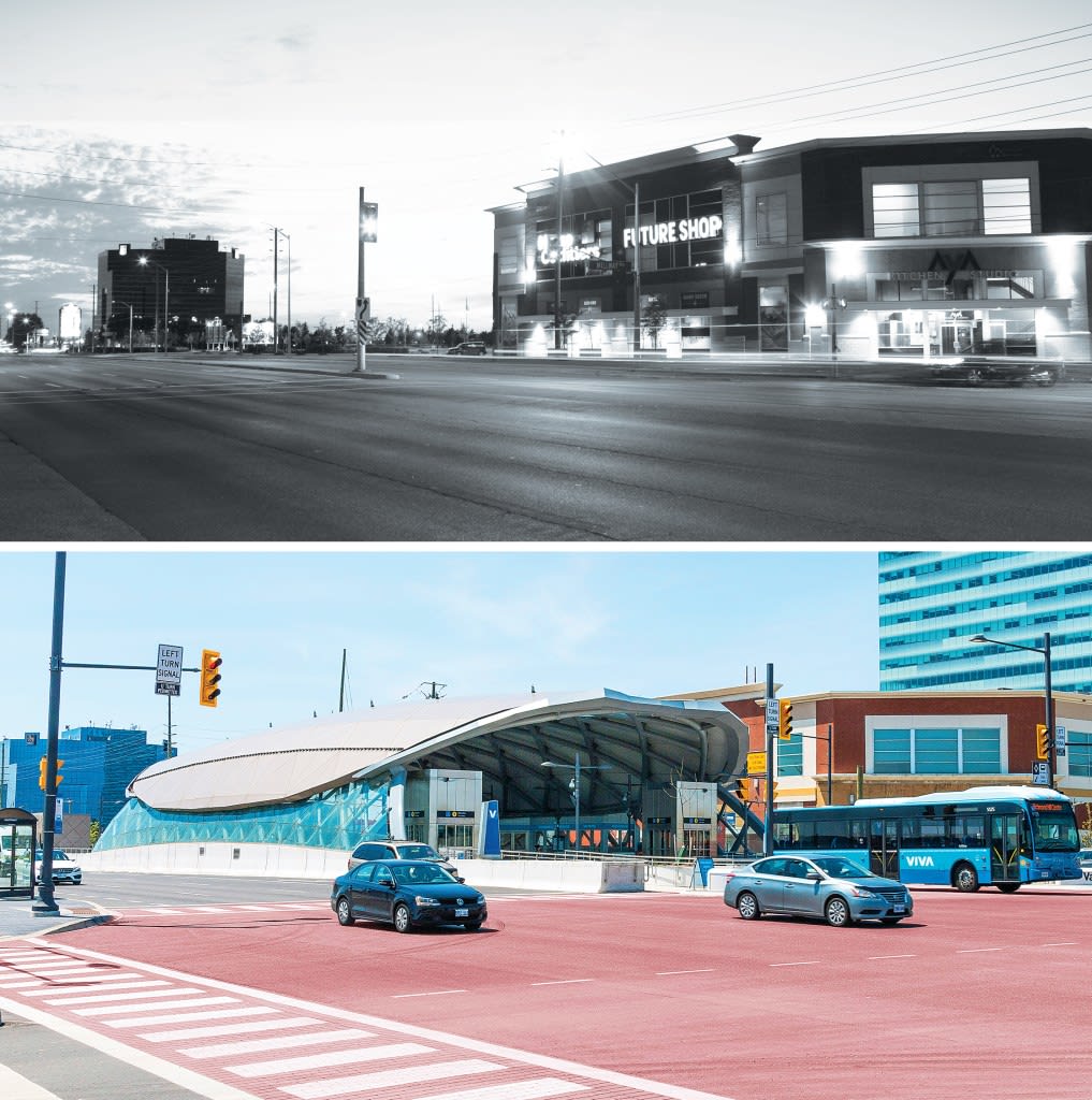 A before and after look at the vivaNext BRT in Vaughan.