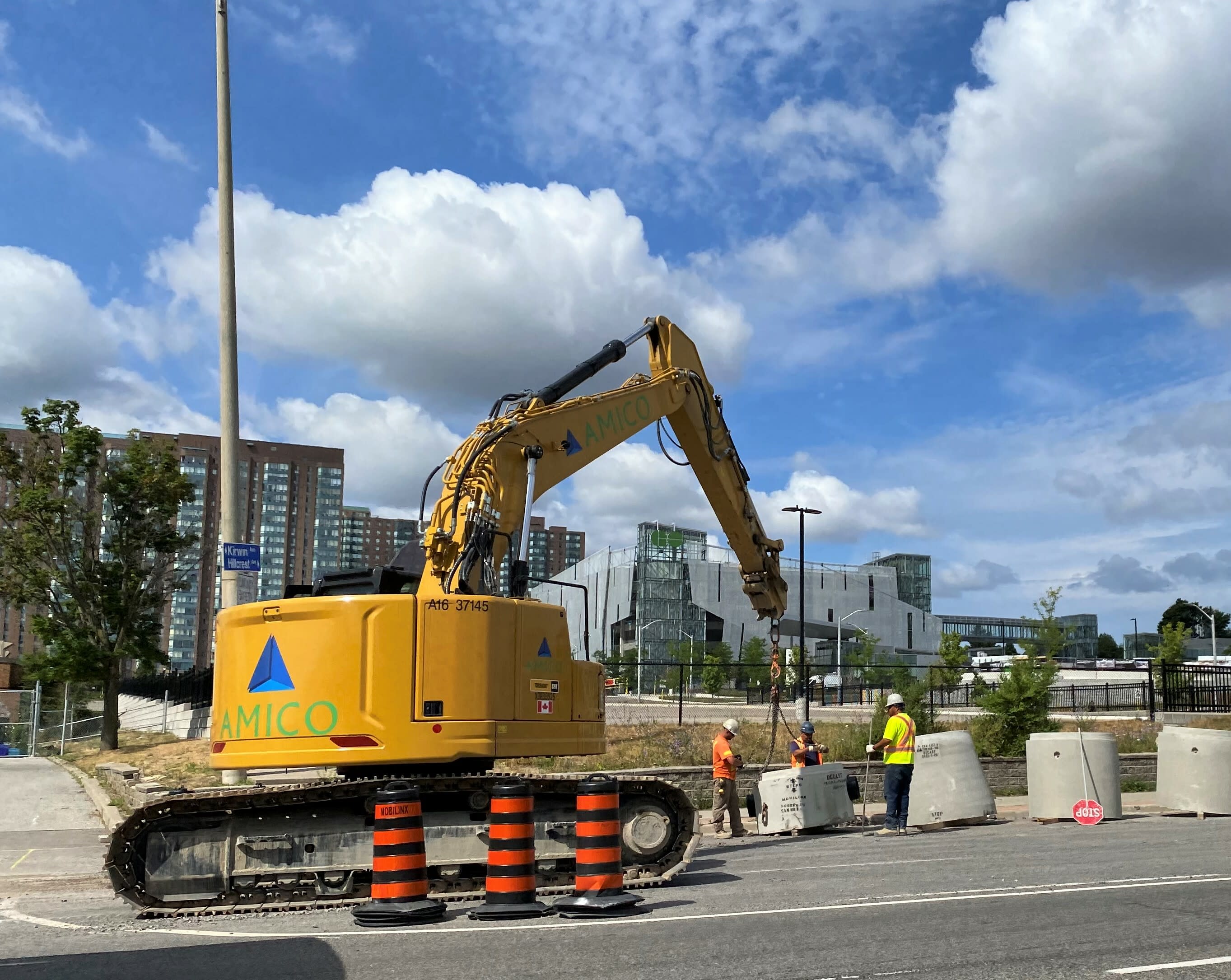 Wet utilities installation in Cooksville