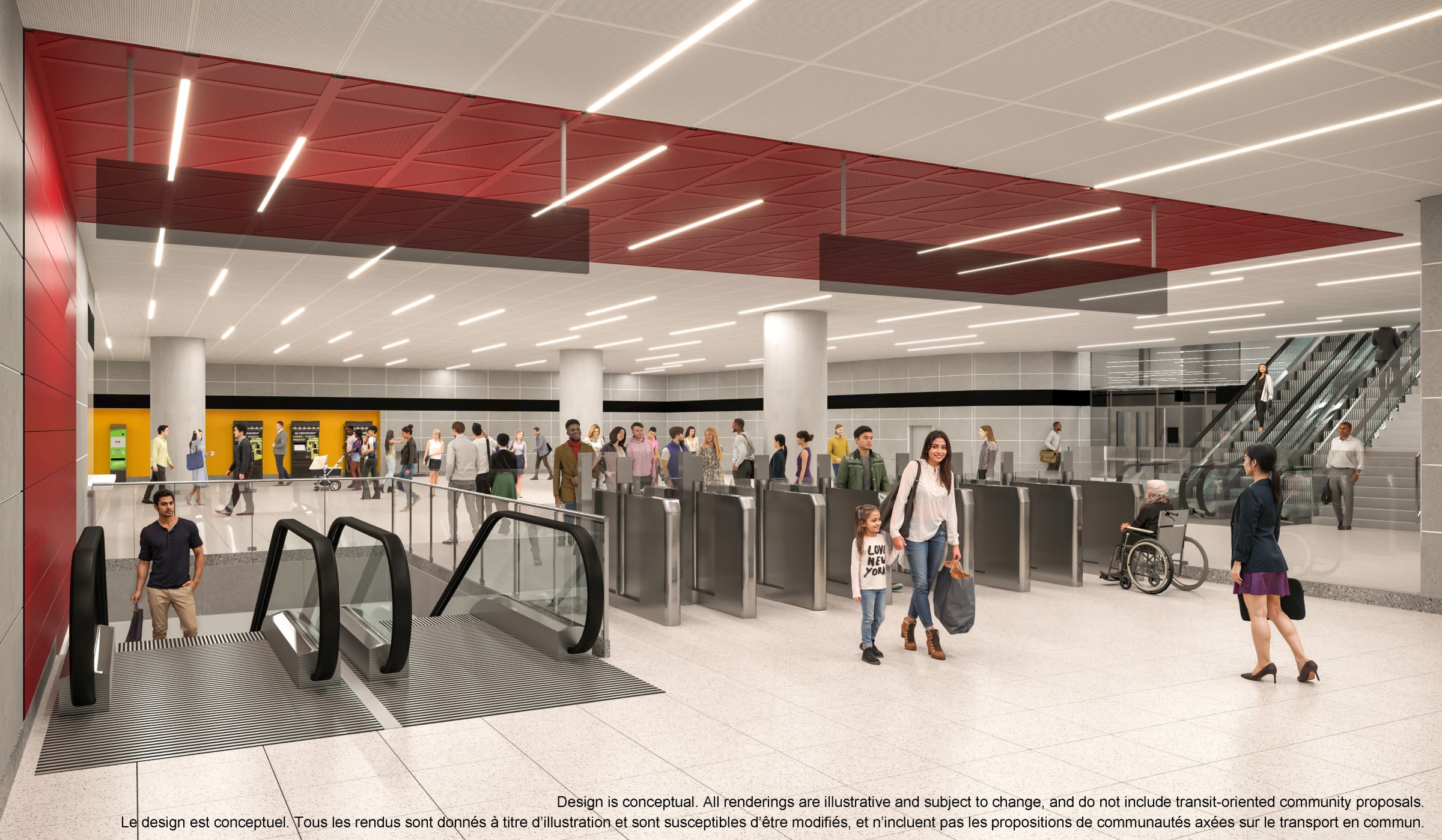 A conceptual rendering of the future Clark Station along the Yonge North Subway Extension.