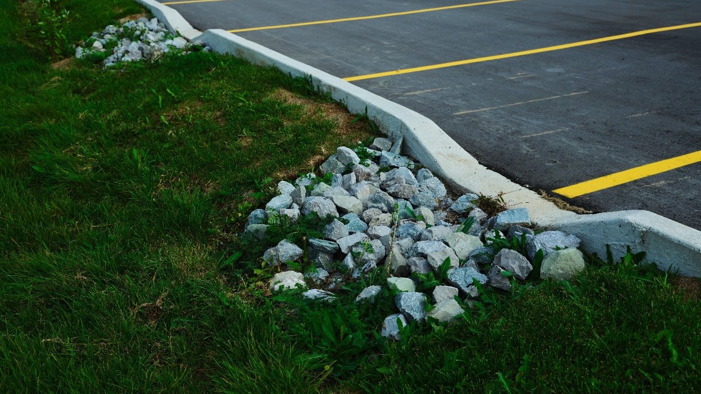 Bioswales have been constructed at the east parking lot. Bioswales are channels designed to conce...